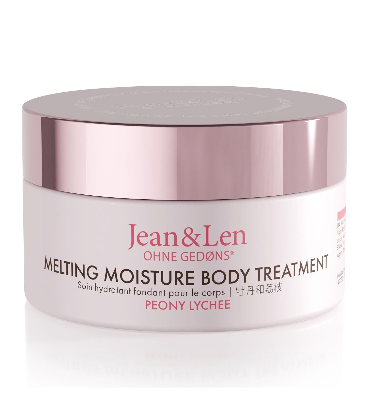 Jean & Len Melting Moisture Body Treatment - Peony & Lychee | Nourishing Vegan Body Butter for Normal Skin | Paraben & Silicone-Free 200ml - Buy Online on SooperMarket.com