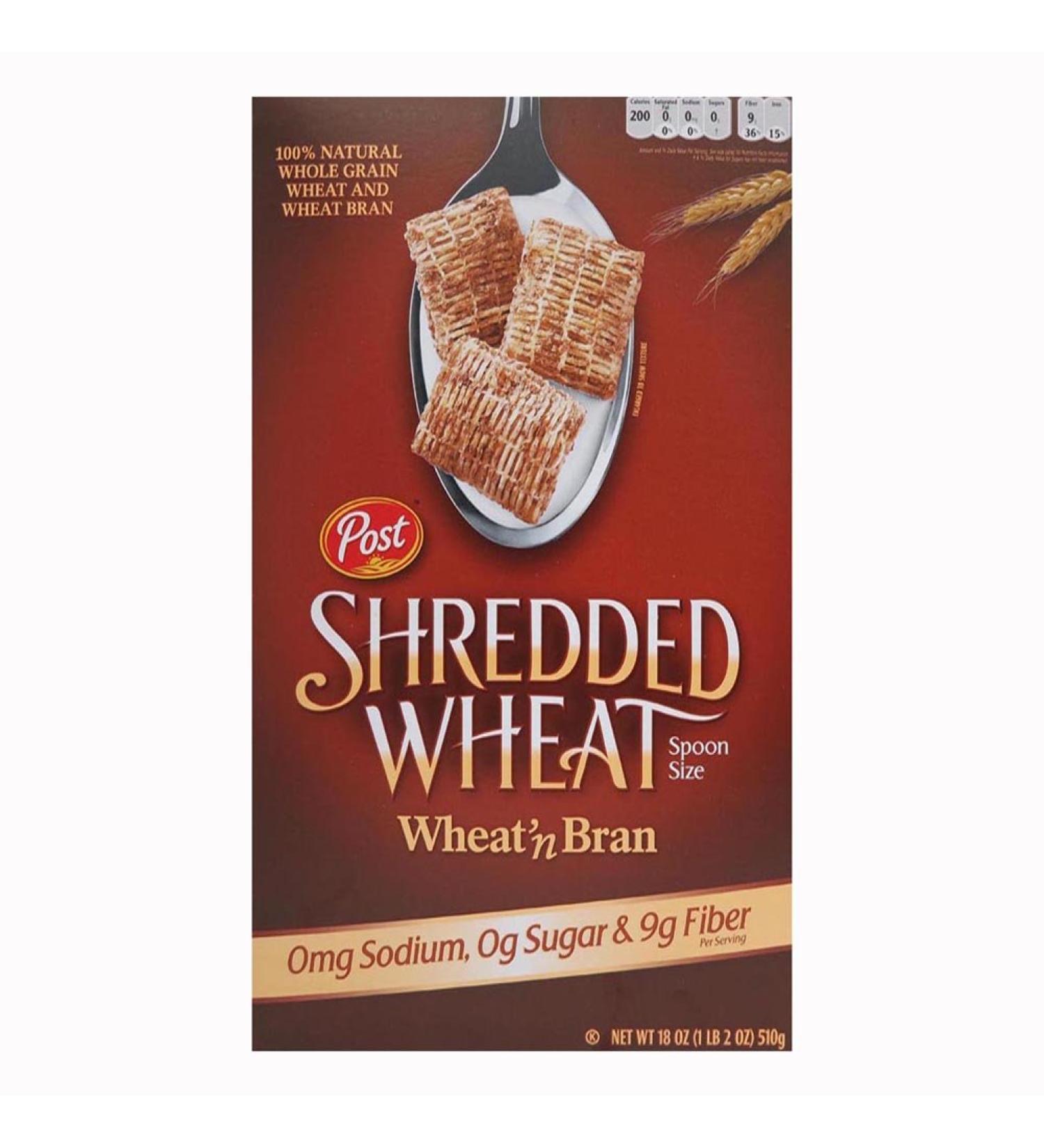 Post Shredded Wheat ' Bran  Spoon Size  18-Ounce Boxes (Pack of 5) - Buy Online on SooperMarket.com