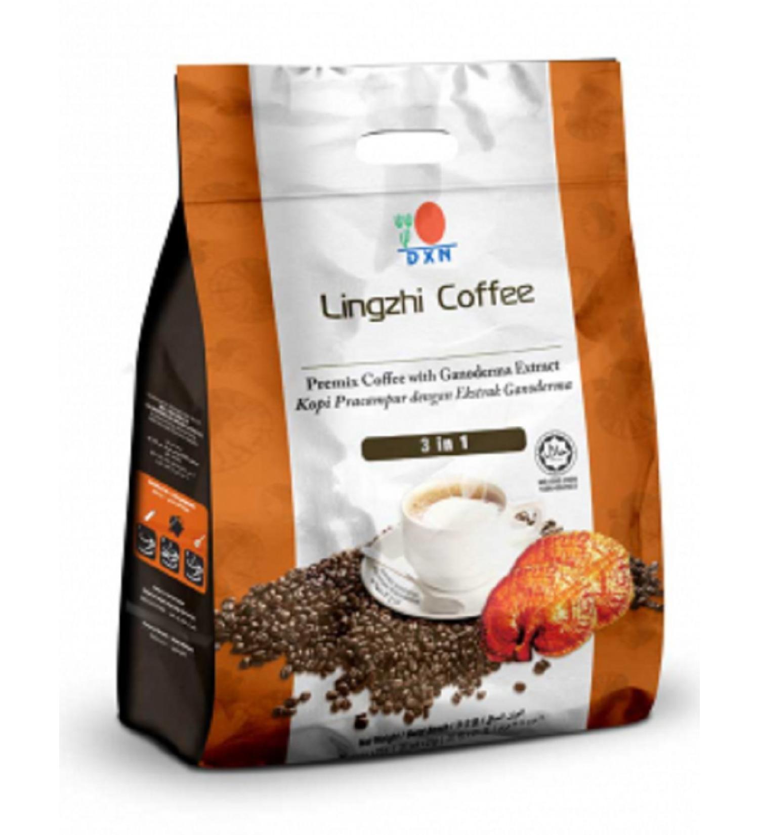 DXN Lingzhi 3 in 1 Coffee Ganoderma 40 Sachets - Unflavored | Pack of 2 - Buy Online on SooperMarket.com