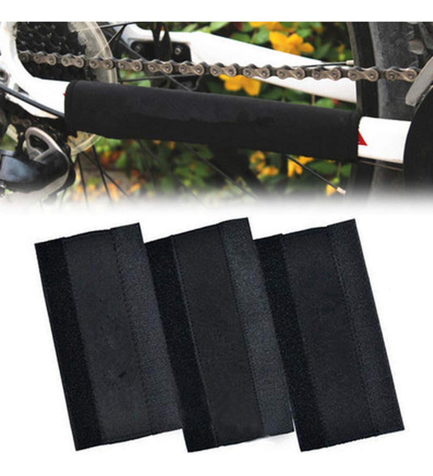 Mantain 3 Pcs Black Nylon Bike Chainstay Protector Set - 8.25 x 4 Inches - Buy Online on SooperMarket.com