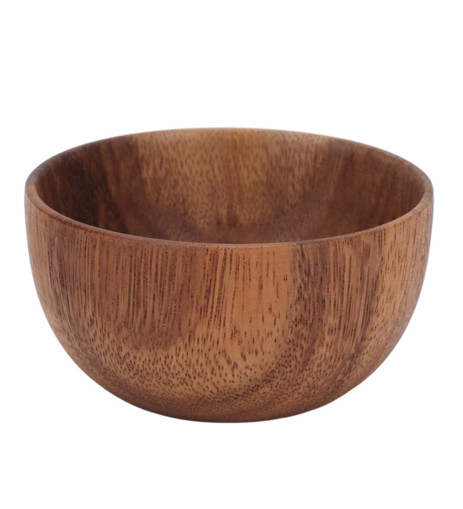 Large Capacity Wooden Shaving Soap Bowl - Portable Shaving Foam Mug for Men & Barber Shops - Buy Online on SooperMarket.com