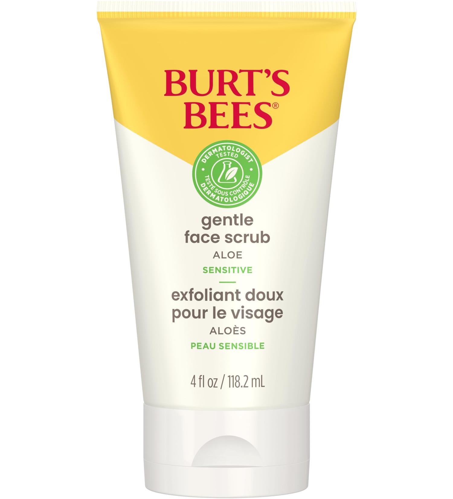 Burt's Bees Gentle Face Scrub with Aloe for Sensitive Skin 98.9% Natural Origin 118ml - Buy Online on SooperMarket.com