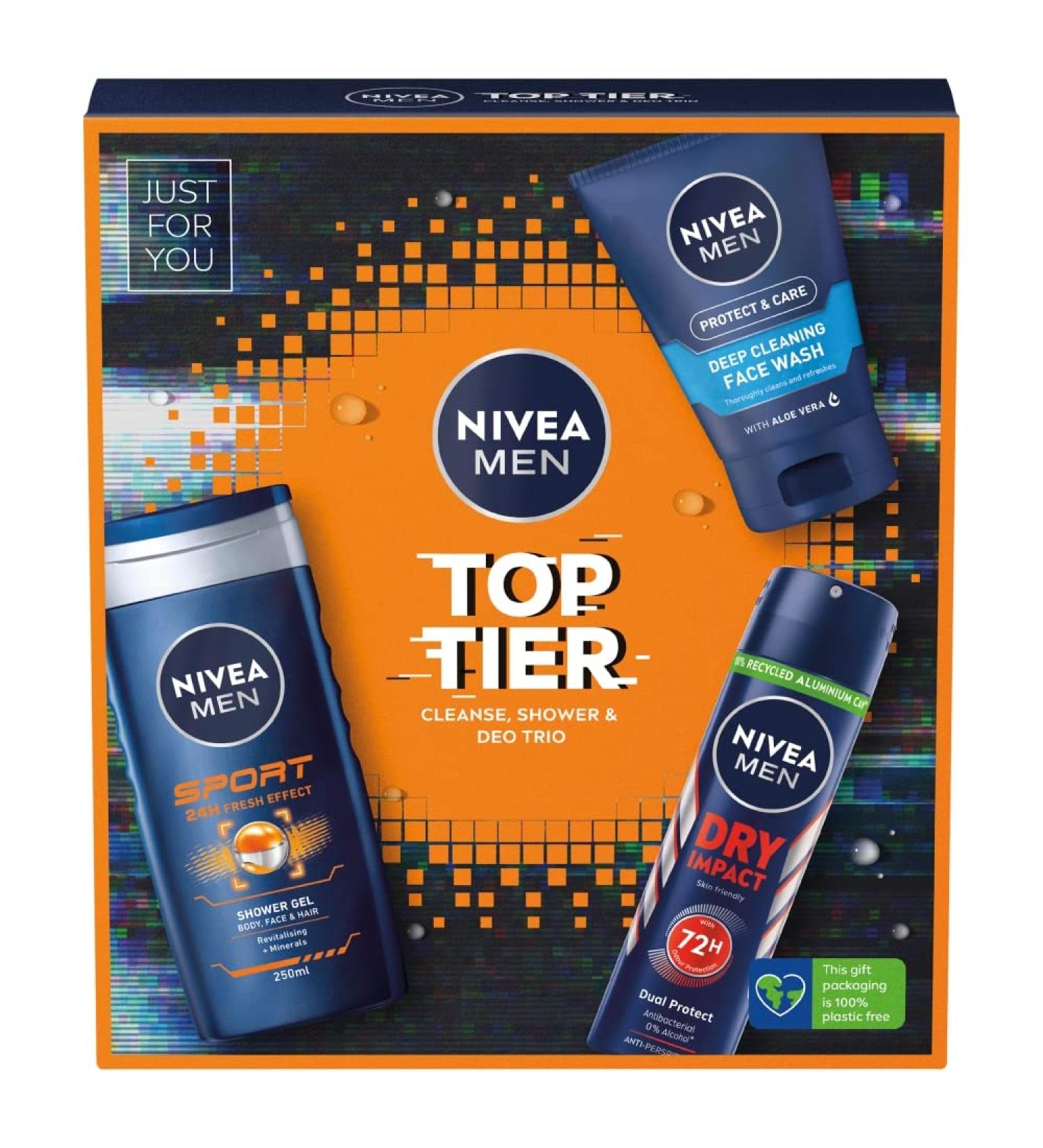 Nivea Men Top Tier Cleanse Shower & Deo Trio