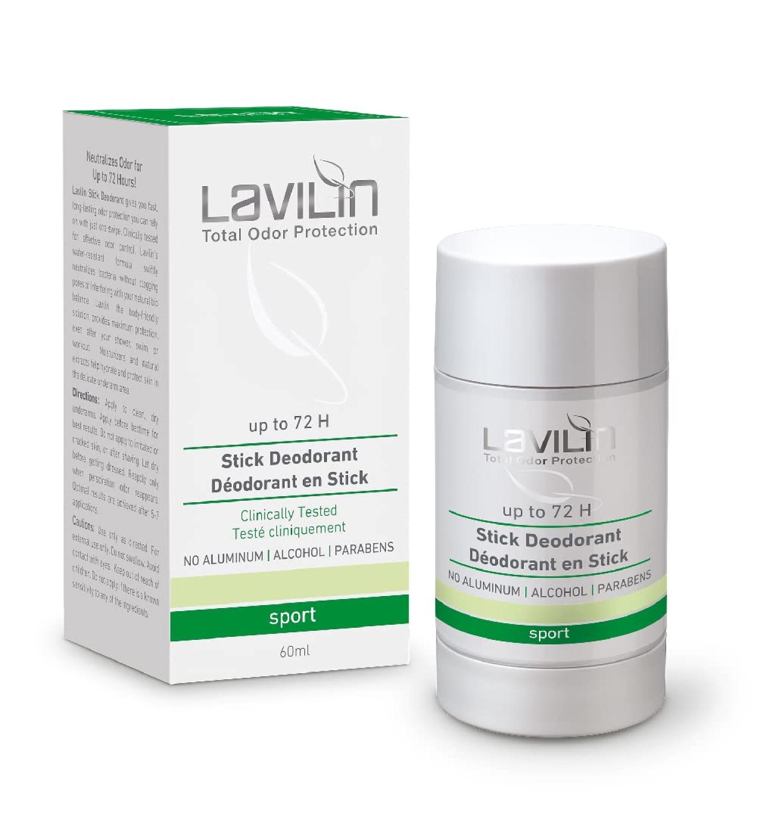 Lavilin Aluminum Free Natural Deodorant for Women and Men - Up to 72 Hours Odor Control - Buy Online on SooperMarket.com