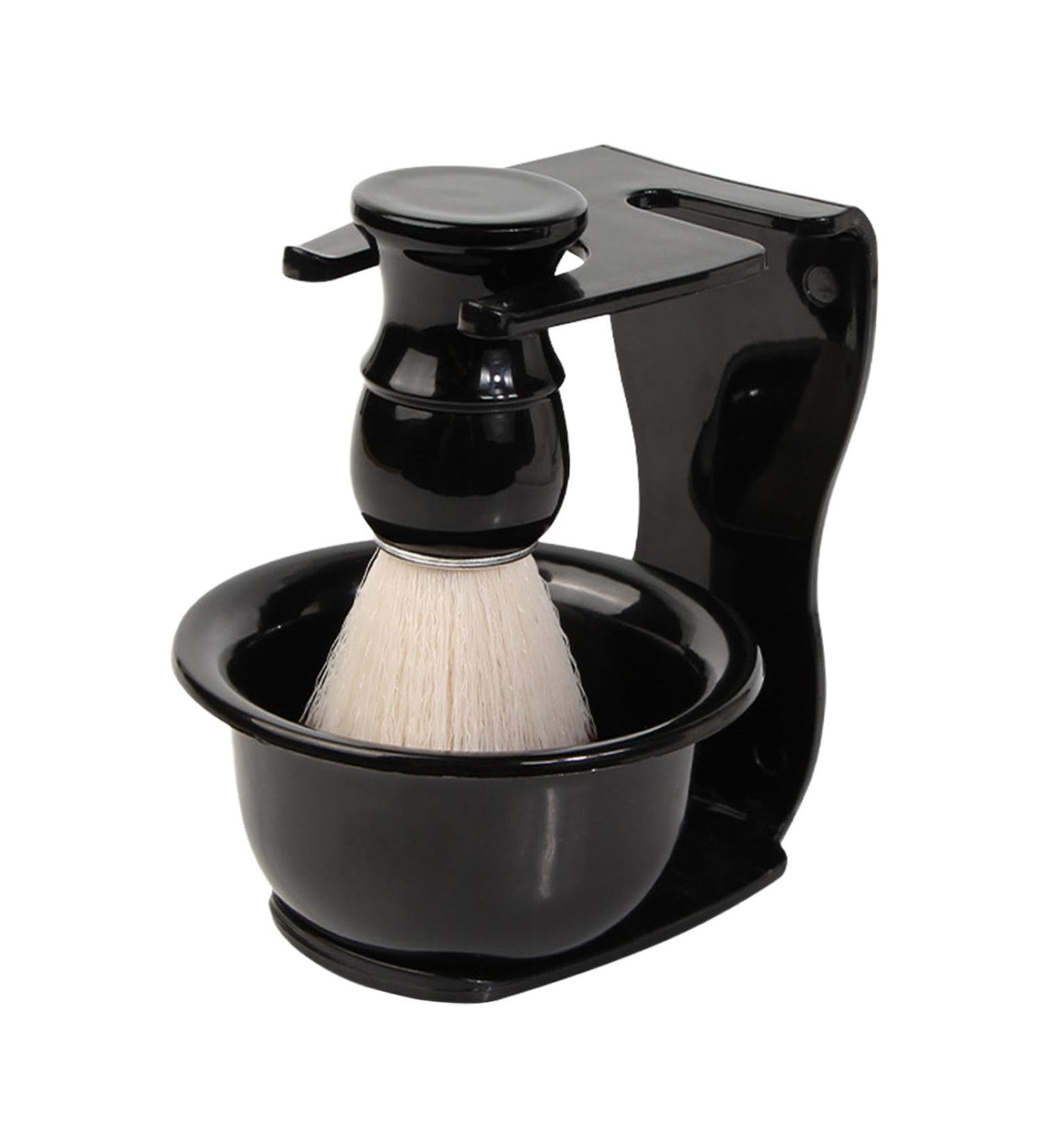 Colcolo 3x Razor Brush Set - Professional Beard & Facial Cleaning Brushes with Stand for Salon & Shaving Care - Buy Online on SooperMarket.com