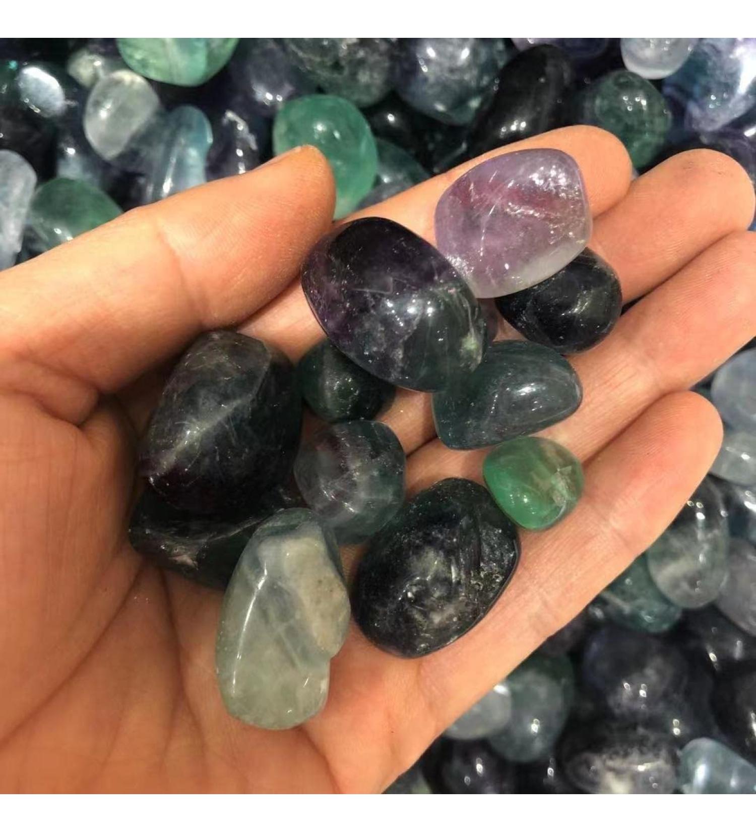 Natural Fluorite Crystal Stones Mini Rock SpecimenChakra Chip Gemstone Feng Shui Home Decoration Crafts NaturalReiki Decoration dingchi (Size : 160-200g) - Buy Online on SooperMarket.com
