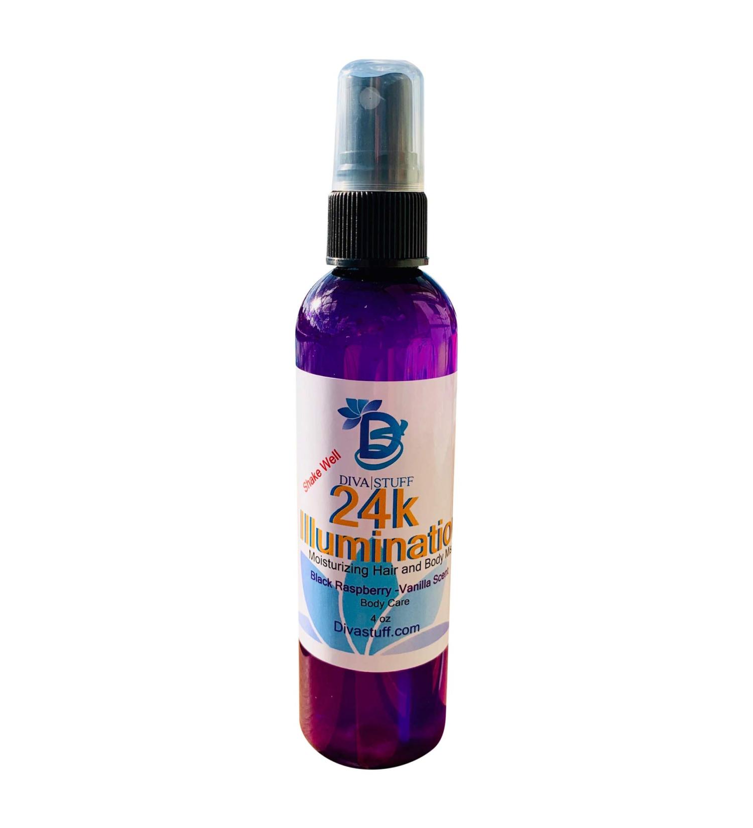 24k Shine Illuminating and Moisturizing Hair and Body Spray Blackraspberry Vanilla Scent