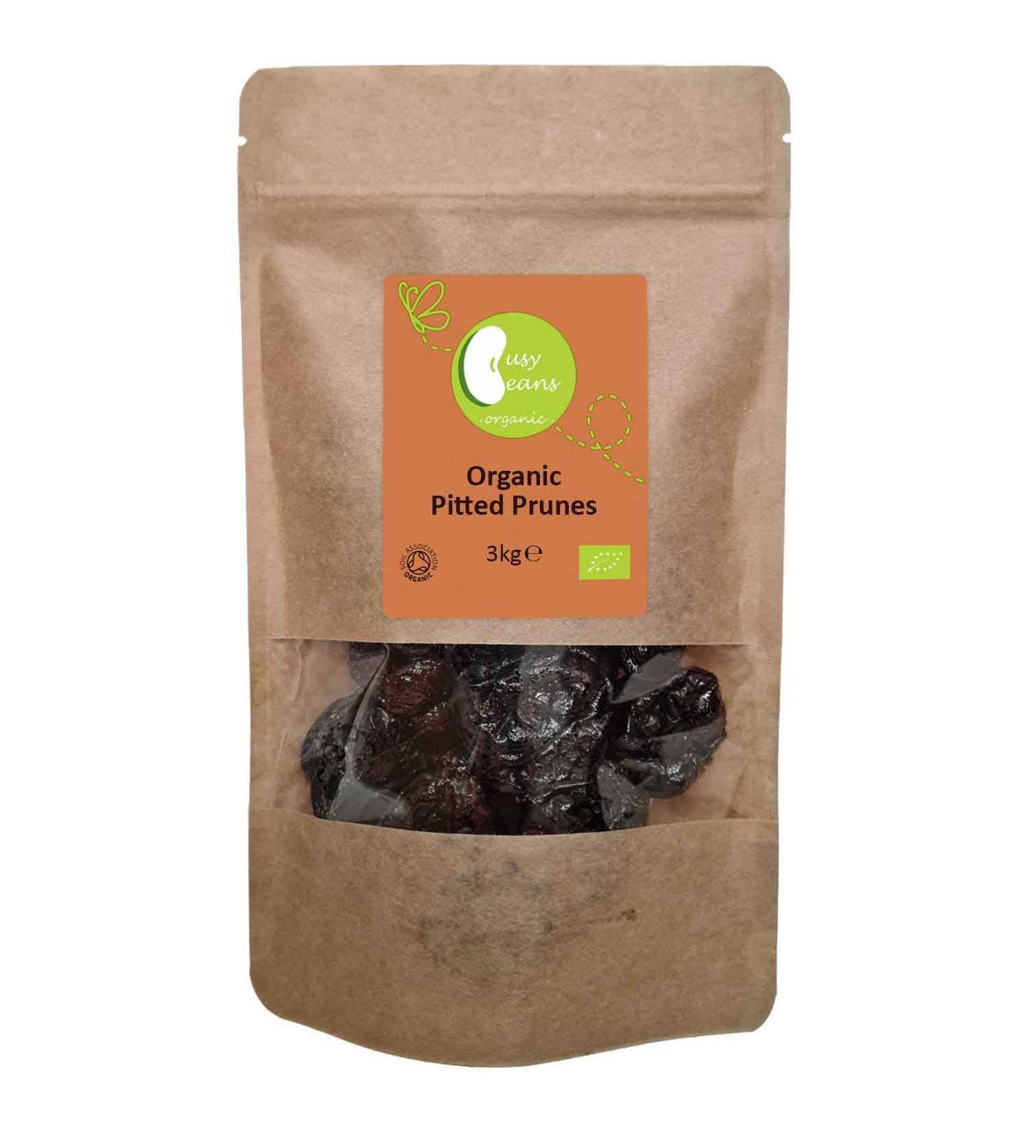 Organic Pitted Prunes - Certified Organic - by Busy Beans Organic (3kg) - Buy Online on SooperMarket.com