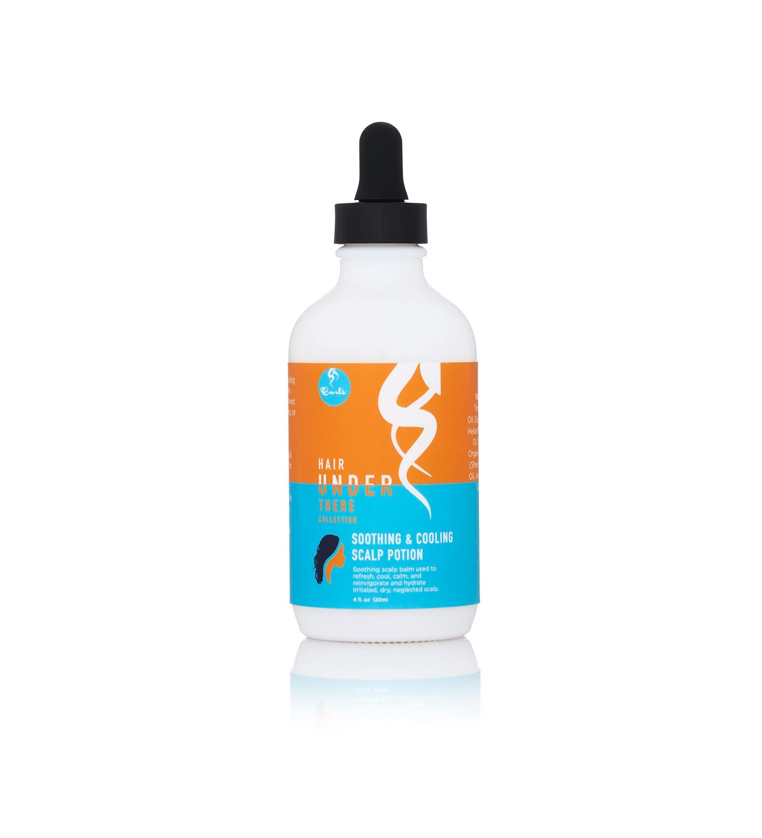 Curls Hair Under There Scalp Potion - Soothing & Cooling Relief for All Hair Types - 4 oz Protective Styling Solution - Buy Online on SooperMarket.com