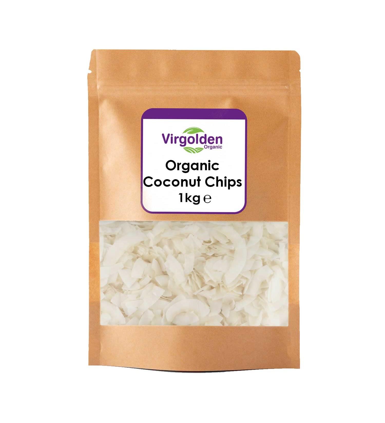 Organic Coconut Chips 1kg by Virgolden Organic - Buy Online on SooperMarket.com