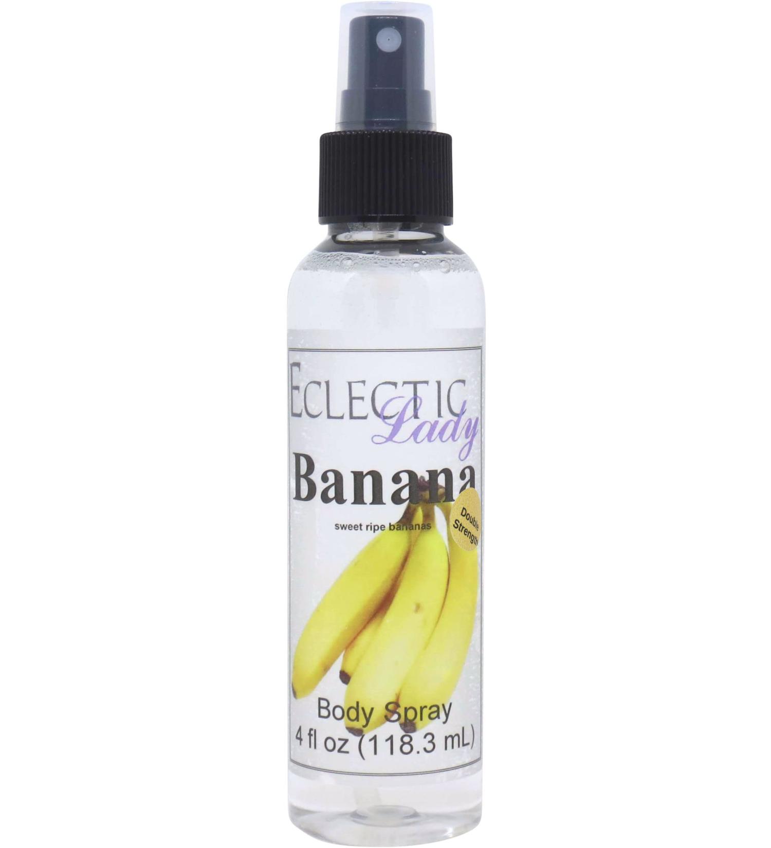 Banana Body Spray (Double Strength) 4 ounces Body Mist for Women with Clean Light & Gentle Fragrance Long Lasting Perfume with Comforting Scent for Men & Women Cologne with Soft Subtle Aroma For Double Strength 4 Fl Oz (Pack of 1) - Buy Online on SooperMarket.com