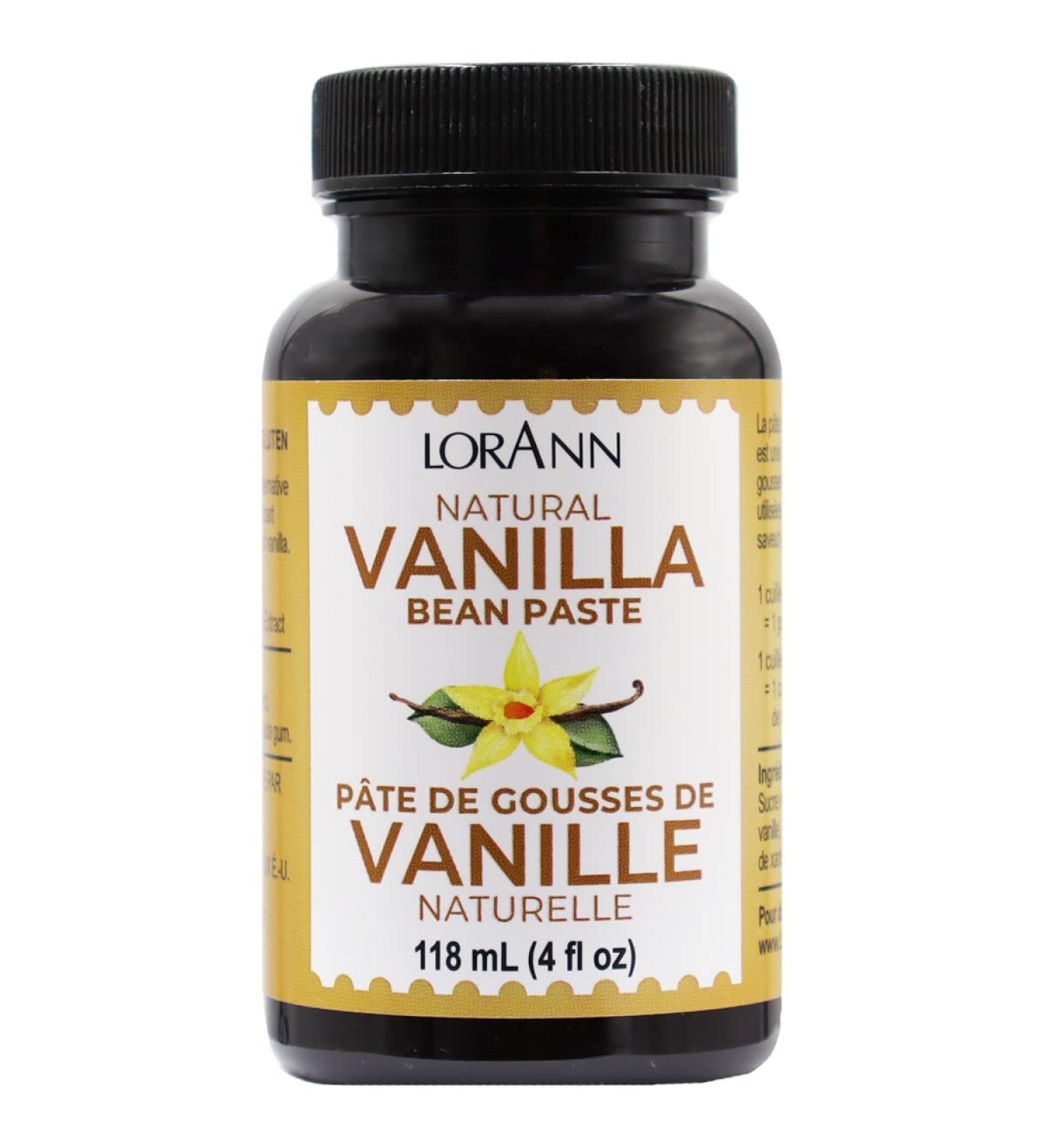 LorAnn Natural Vanilla Bean Paste 4oz - Premium Quality Flavoring for Baking & Cooking - Buy Online on SooperMarket.com