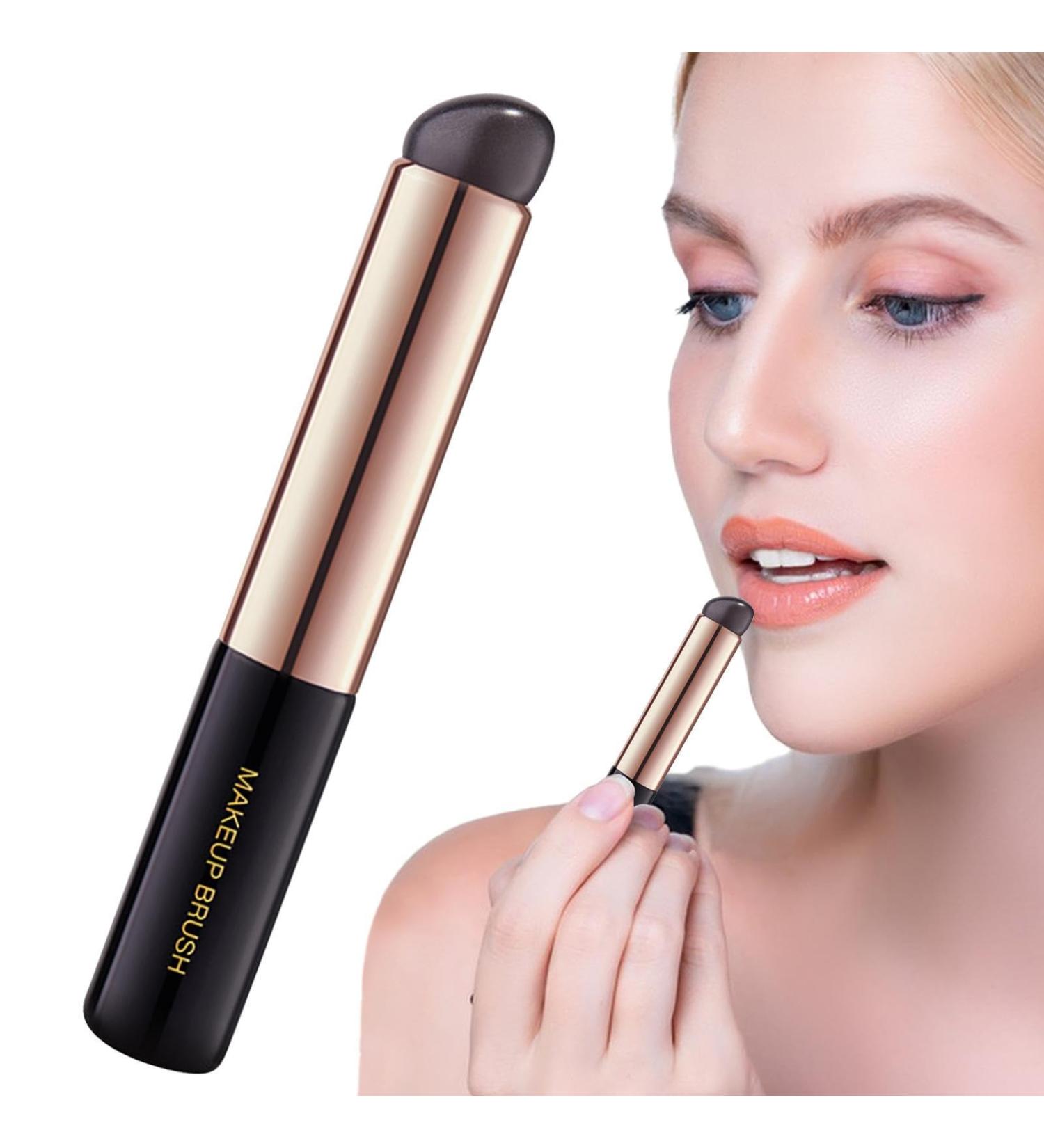 Lipstick Makeup Brush Silicone Lip Gloss Brush Wand Portable Lip Smudge Brush For Women Girls Round Tip Soft Silicone Lip Brush Dating Travel MakeUp Tool Brushes 1pc - Buy Online on SooperMarket.com