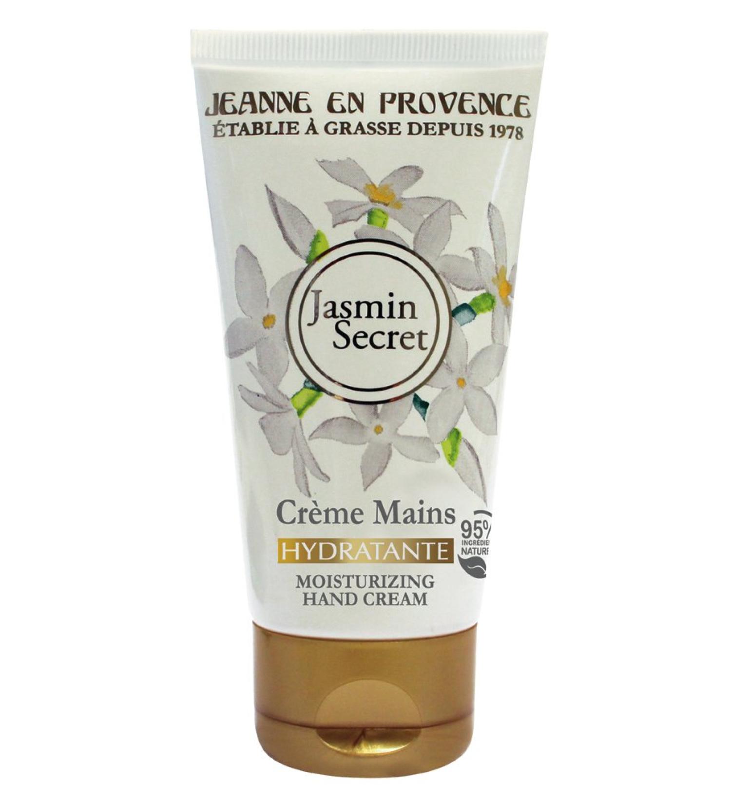 Jean en Provence Jasmin Secret Hand Cream 75 ml - Luxurious Hydrating Moisturizer for Soft Skin | International Shipping Available - Buy Online on SooperMarket.com