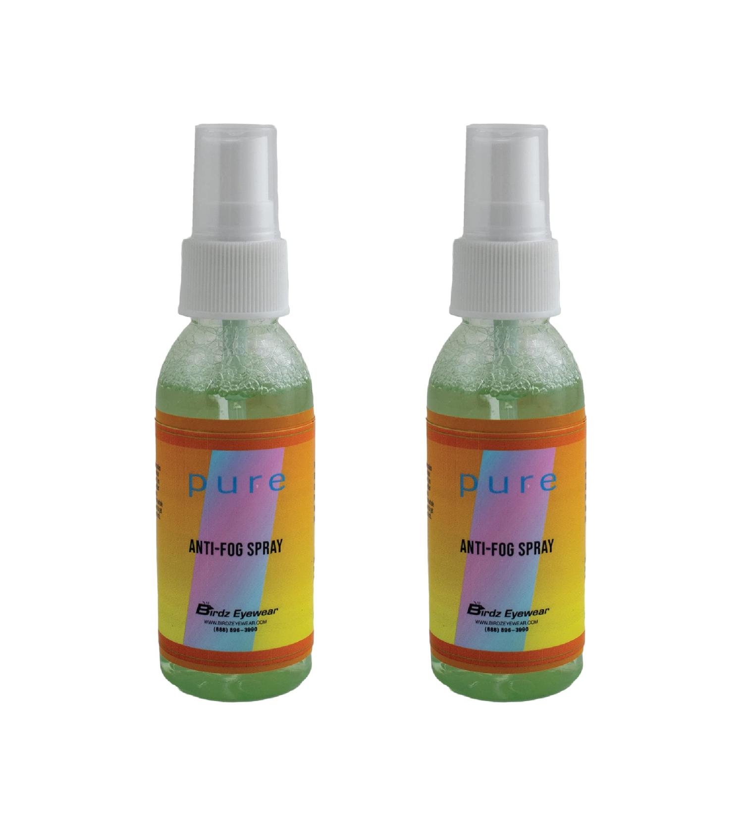 Birdz Eyewear Anti Fog Spray & Defogger - 2oz Bottles for Glasses, Goggles, Swimming, Paintball & Diving - Buy Online on SooperMarket.com