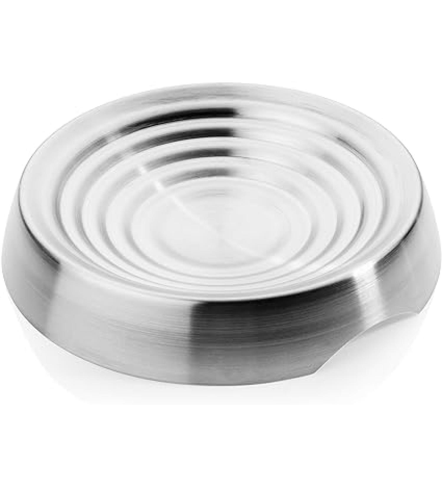 CatGuru Whisker Stress-Free Cat Food Bowl - Non-Slip Shallow Stainless Steel Dish - Buy Online on SooperMarket.com