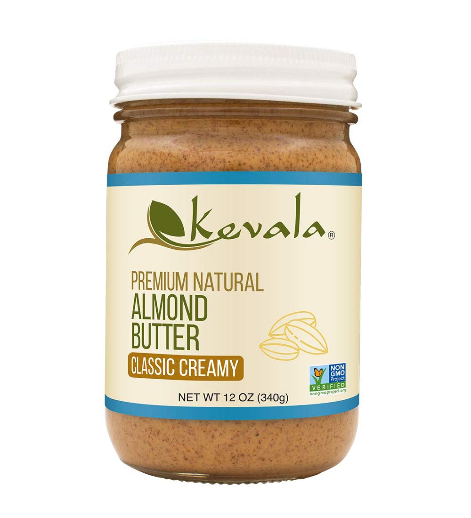 Kevala Almond Butter Classic Creamy 12 oz - All-Natural & Delicious Spread - Buy Online on SooperMarket.com