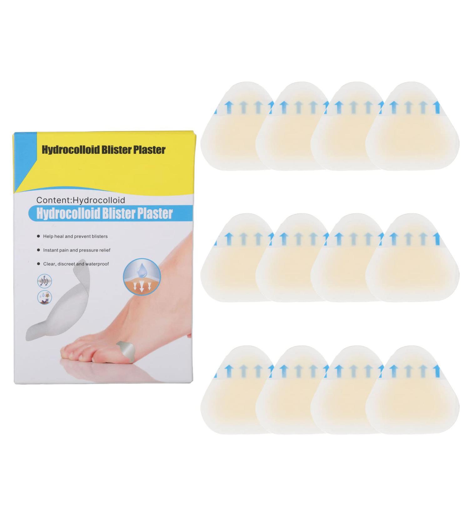12 Sheets Moleskin Blister Plasters for Feet Waterproof Blister Bandage Foot Care Tape Patches Waterproof Adhesive Foam Blister Sticker Moleskin Pads for Women Men(Triangle) 12 Sheet#2 - Buy Online on SooperMarket.com