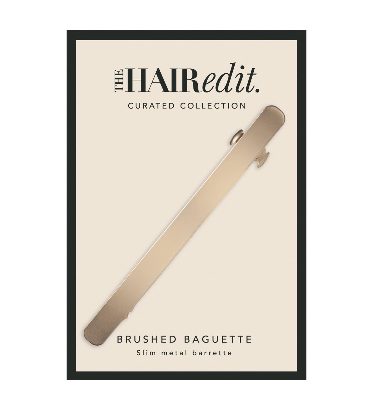 Hair Edit Gold Baguette Barrette - Chic Hair Accessory for Stylish Looks - Buy Online on SooperMarket.com