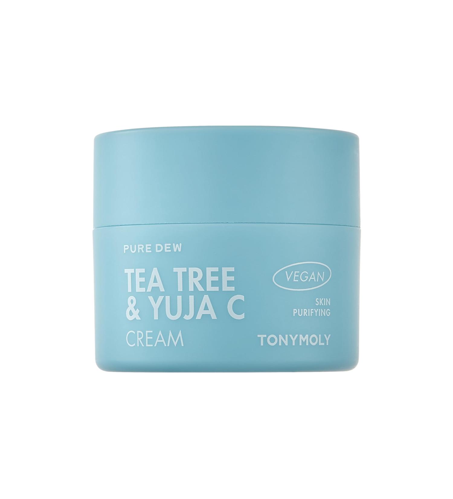 TONYMOLY Pure Dew Tea Tree & Yuja C Cream - Hydrating Skincare for Clearer Skin | International Shipping Available - Buy Online on SooperMarket.com