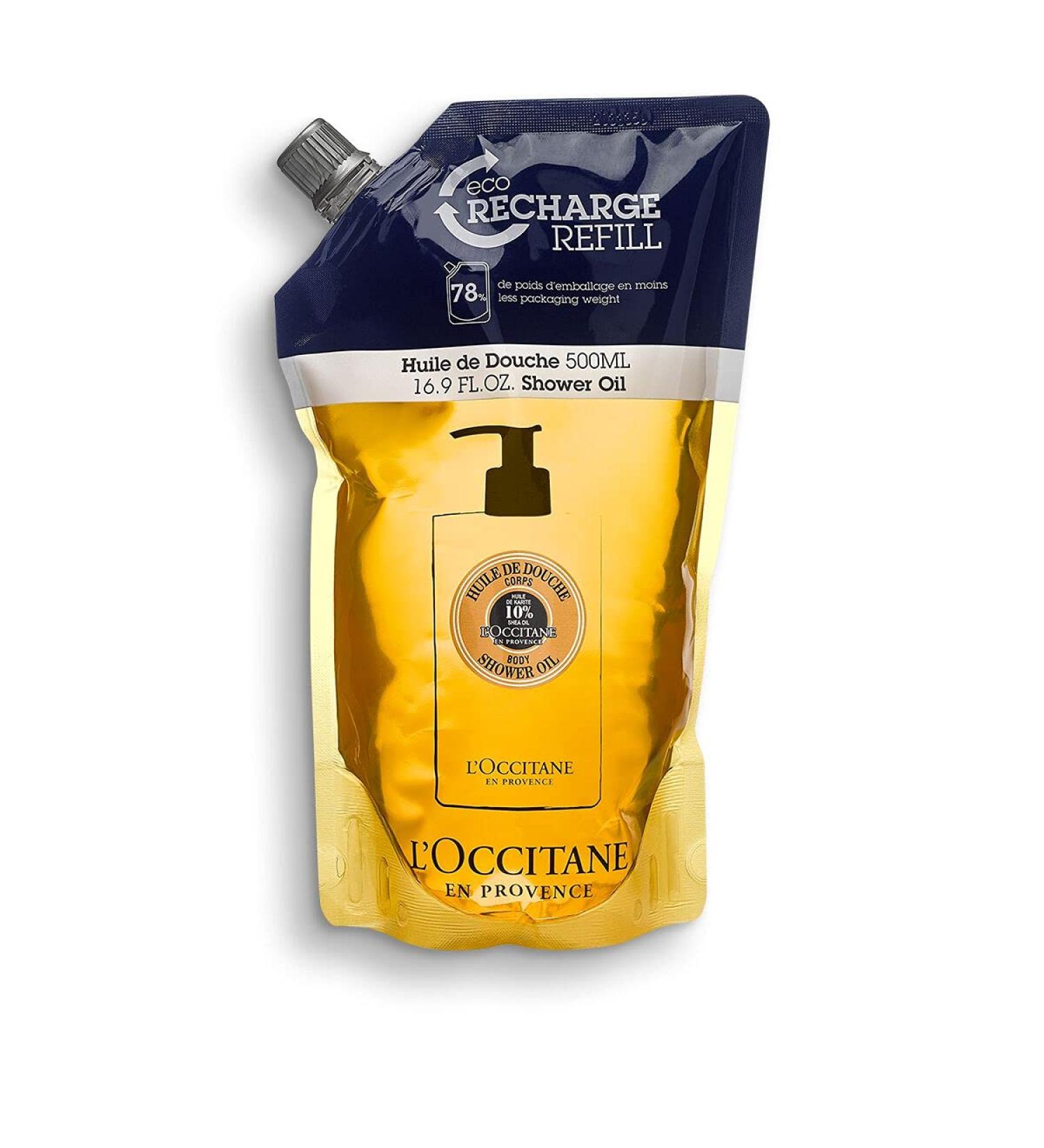 L'Occitane Softening Shea Body Shower Oil Refill , 16.9 Fl Oz