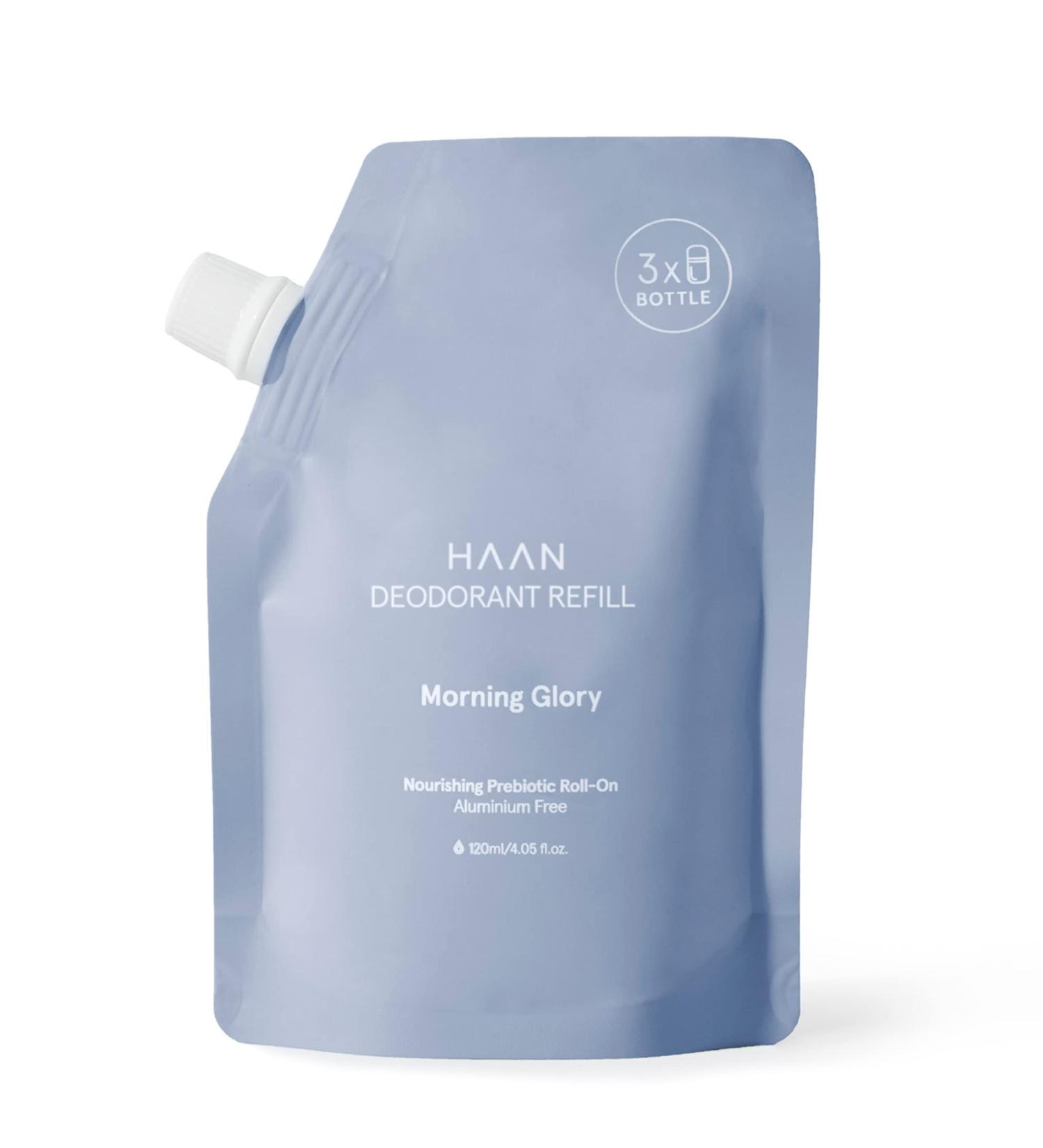 HAAN Natural Deodorant Refill - Morning Glory | 24-Hour Odor Protection | Vegan & Aluminium Free | 4 Fl. Oz - Buy Online on SooperMarket.com