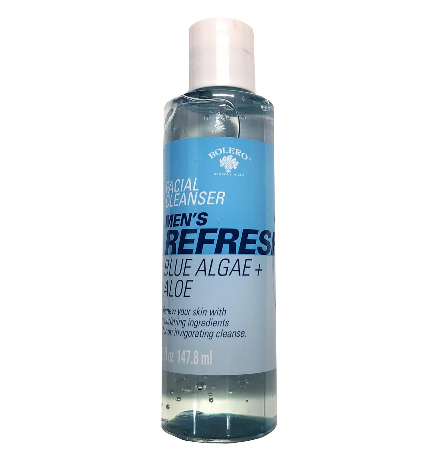 Bolero Facial Cleanser Men's Refresh Blue Algae & Aloe 5fl oz (147 8ml)