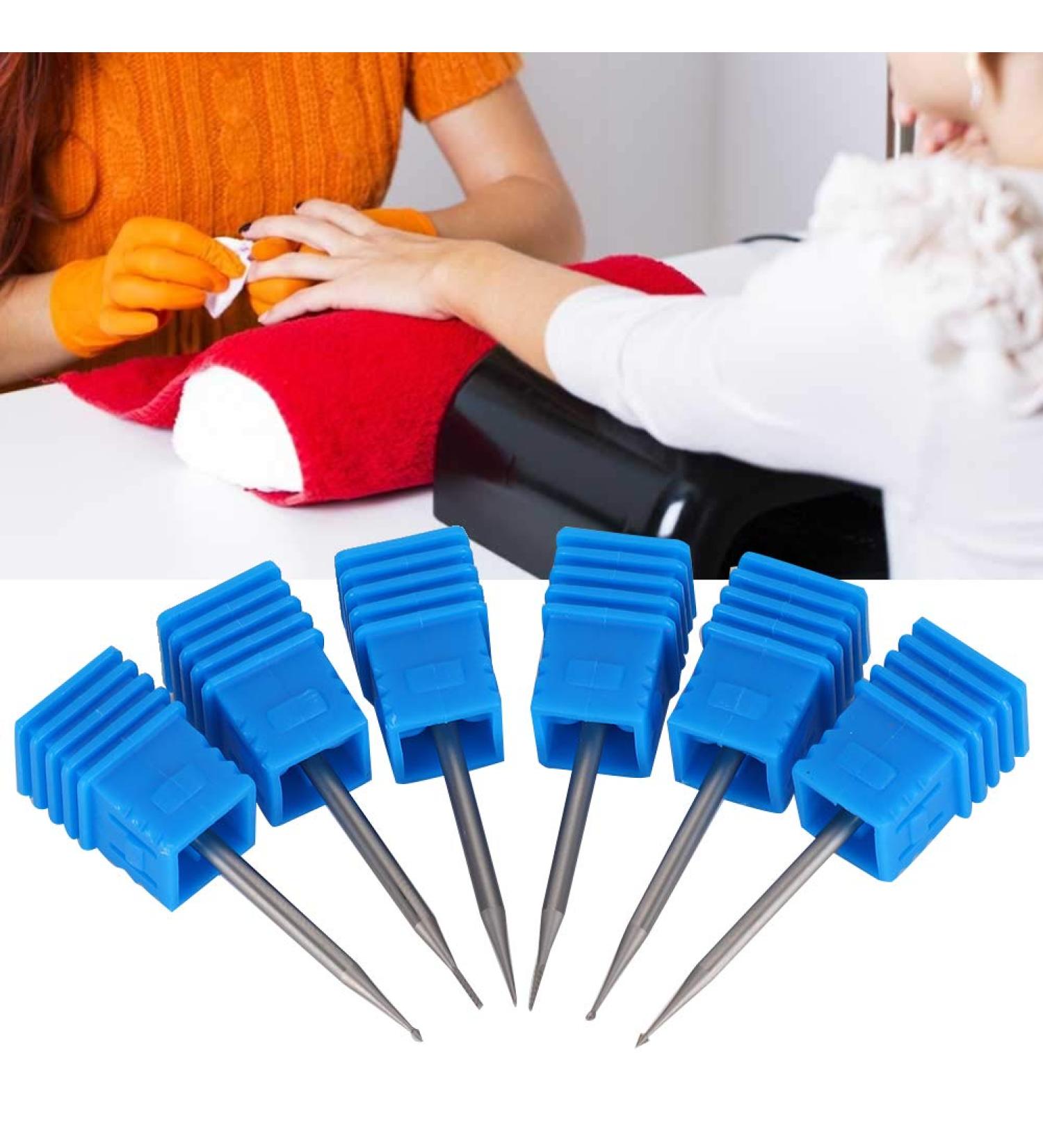 Naroote Manicure Drill - 6pcs Tungsten Steel Electric Nail Art Grinding Heads (1.4mm) - Best for Professional Nail Care | International Shipping - Buy Online on SooperMarket.com