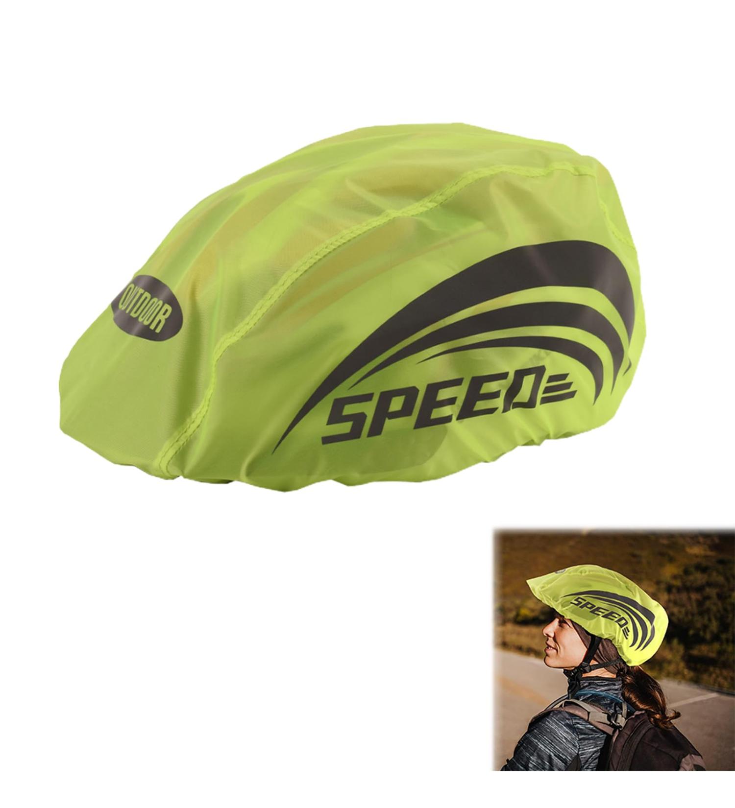 Cutially Waterproof Bicycle Helmet Cover | Reflective Rain Hood for Cycling | Perfect for Travel & Excursions - Buy Online on SooperMarket.com