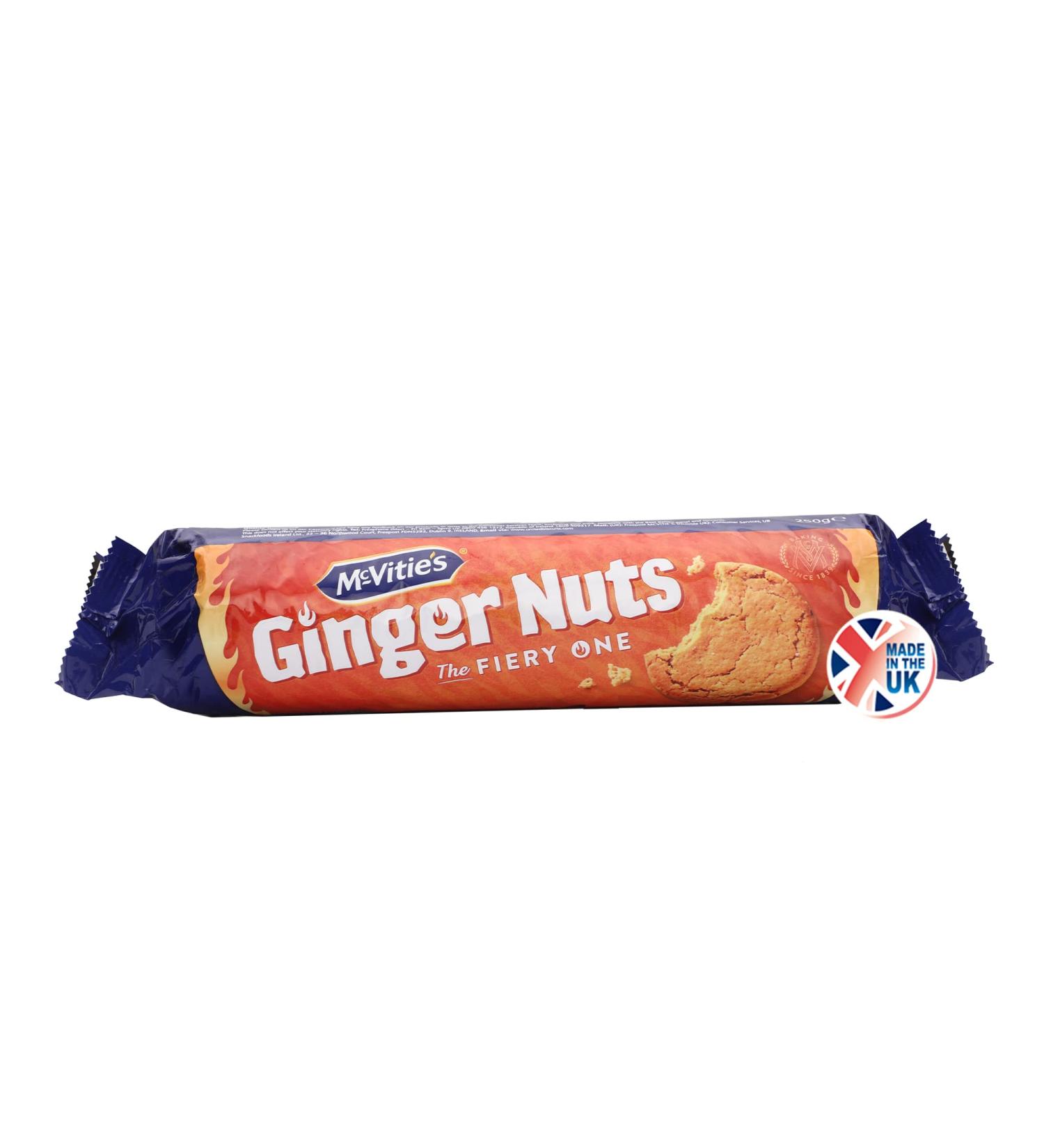 McVities Ginger Nuts 250g - Irresistible Ginger Biscuits for Snacking - Buy Online on SooperMarket.com