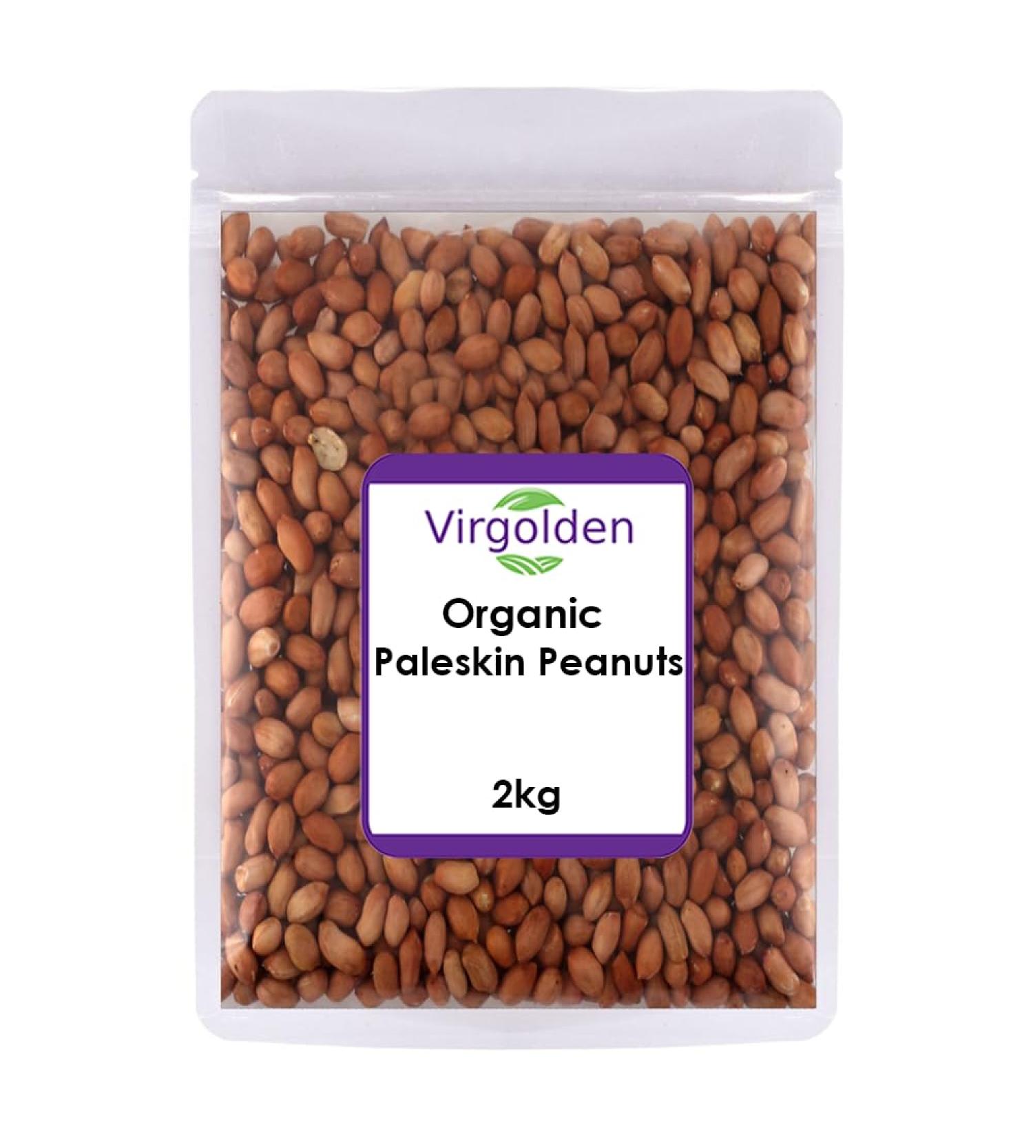 Organic Paleskin Peanuts 2kg by Virgolden Organic - Buy Online on SooperMarket.com