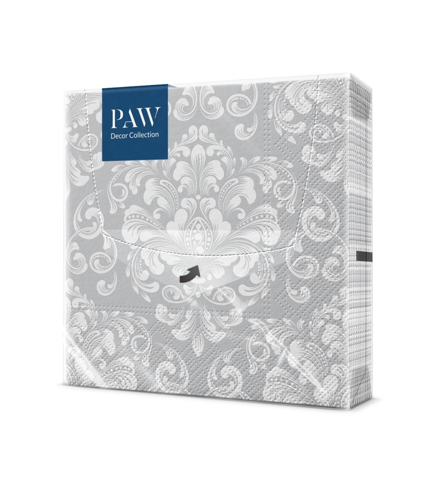 PAW 3-Layer Colorful Paper Napkins (33x33 cm) - 20 Pieces for Weddings Communions and Special Celebrations - Buy Online on SooperMarket.com