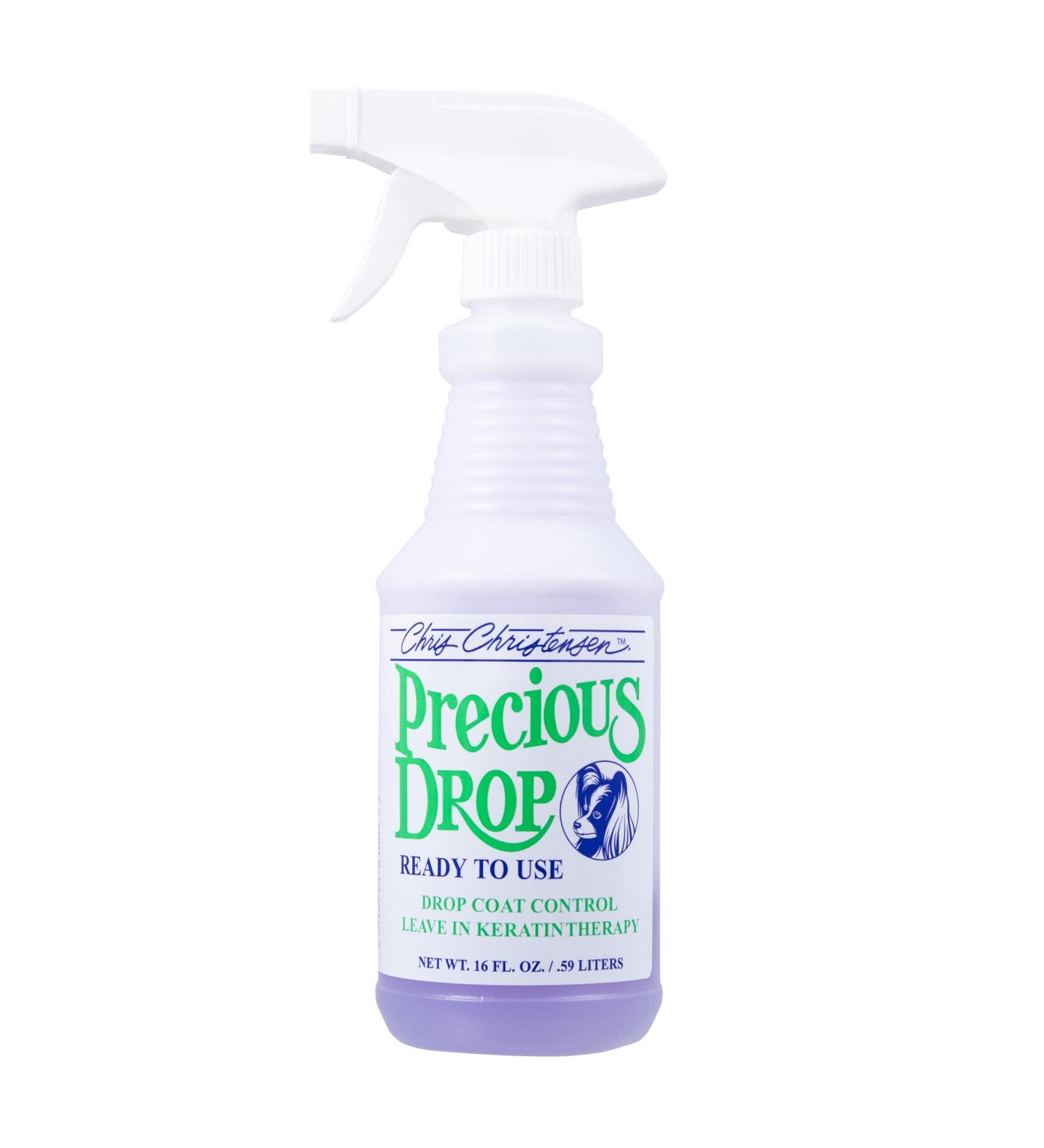 Chris Christensen Precious Drop Ready to Use Conditioner Dog Conditioner Groom Like a Professional Reduces Frizz & Matting Eliminates Breakage All Coat Types Made in USA 473ml - Buy Online on SooperMarket.com