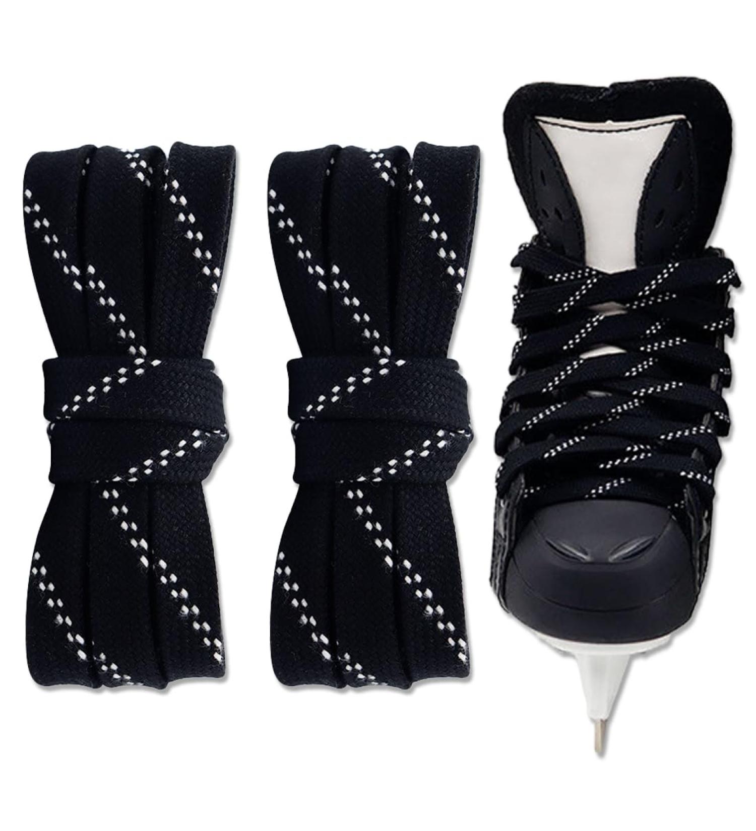 Buy Tsuwno Waxed Ice Hockey Laces - Anti-Freezing Break-Resistant | 96 Inch Black Professional Laces for Sports & Skiing - Buy Online on SooperMarket.com