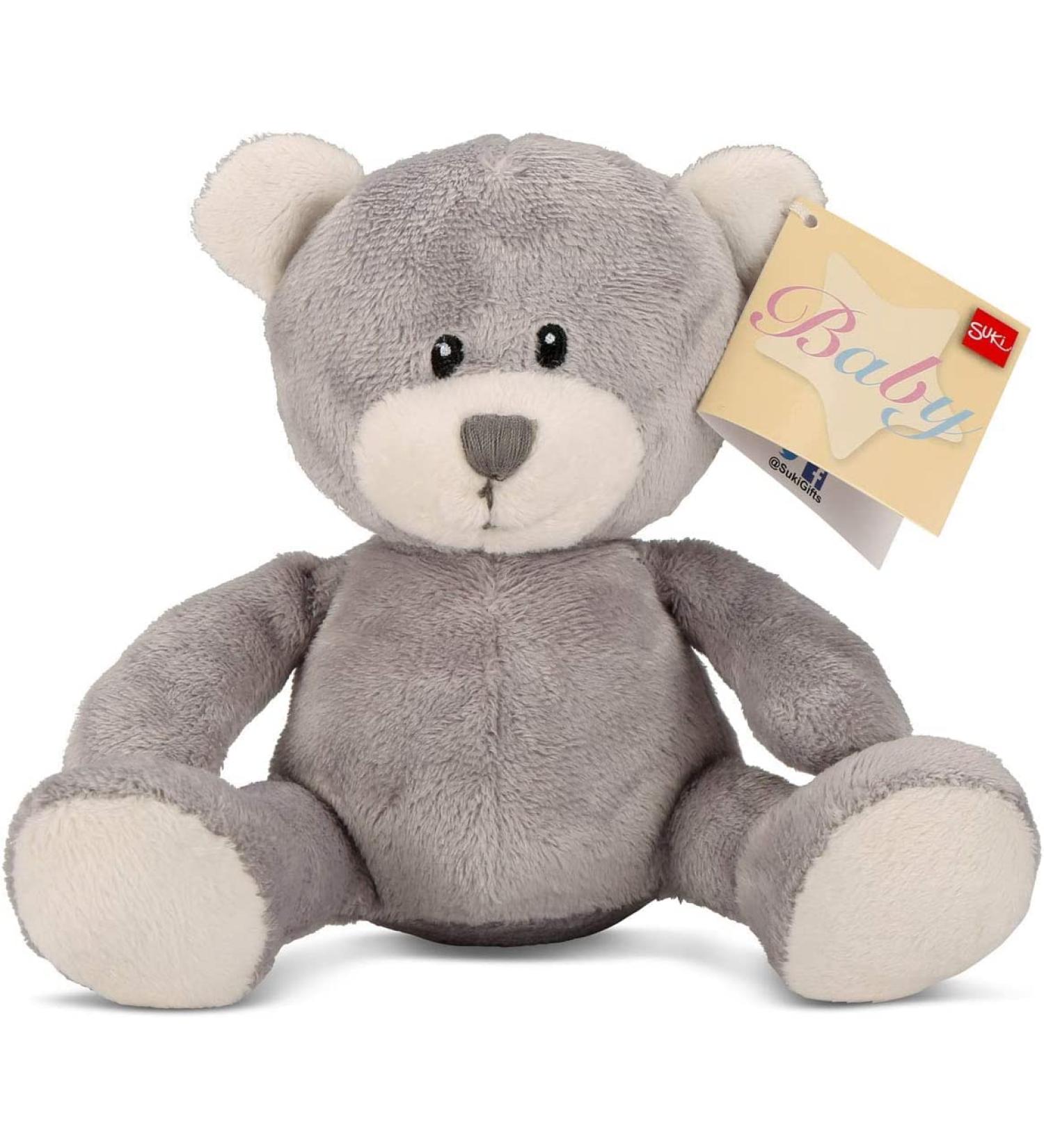 Small Grey Teddy Bear - Small Teddy Bears Grey Baby Teddy Soft Toy Baby Gift - Grey Teddy Bears for Babies Christening Teddy Teddy Bear Baby Shower Christmas Teddy Bear for Newborn Baby- 15cm(6")