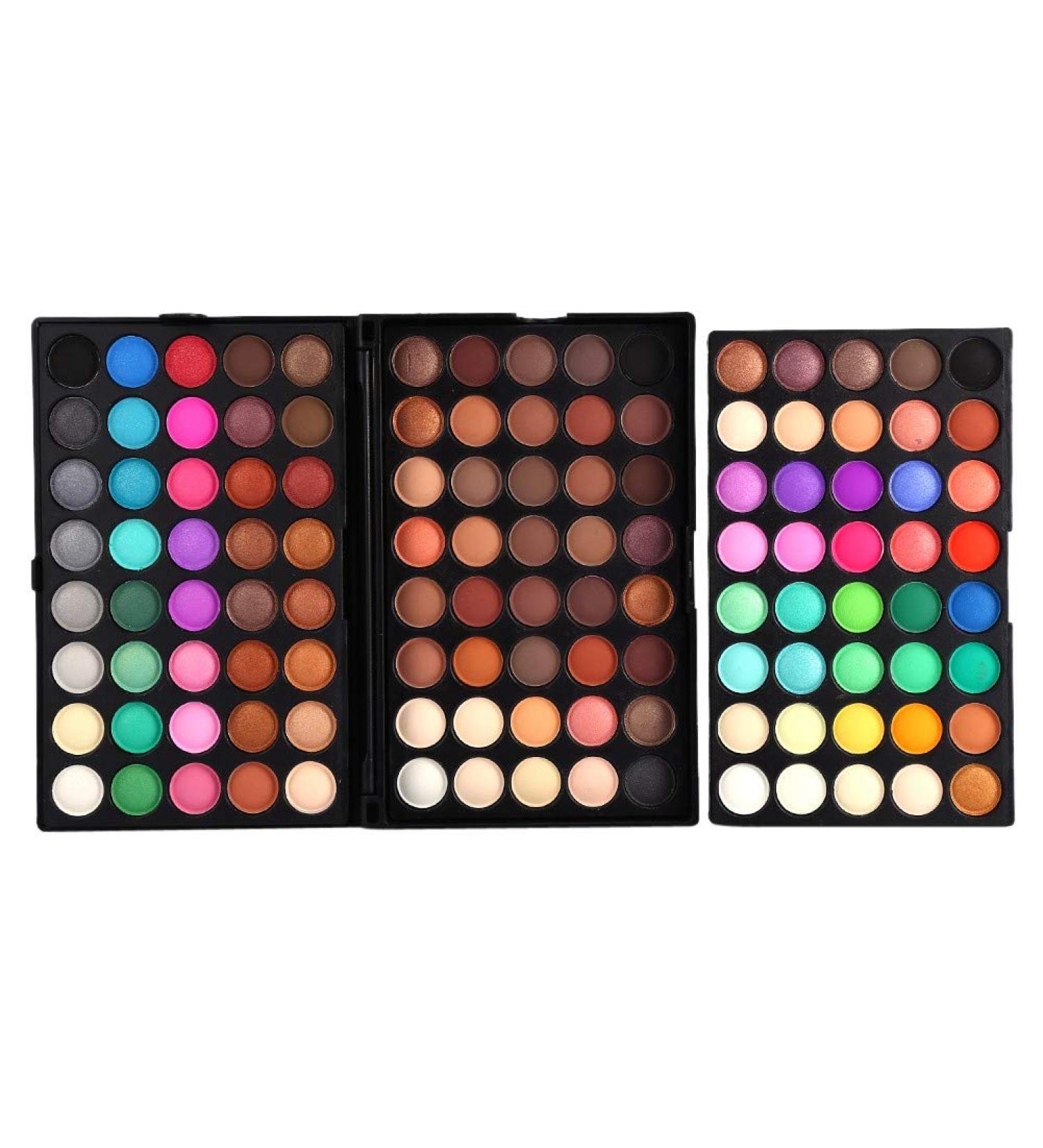 120 Colors Eyeshadow Palette - Professional Shimmer & Matte Waterproof Makeup Set - Buy Online on SooperMarket.com
