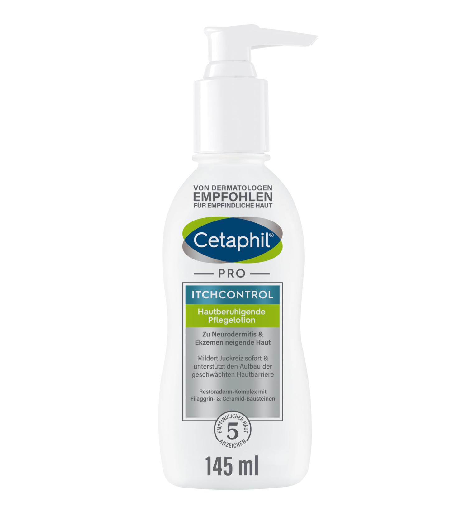 Cetaphil Pro Itch Control Skin Soothing Lotion 145ml - Relieve Itching & Soothe Skin | International Shipping Available - Buy Online on SooperMarket.com