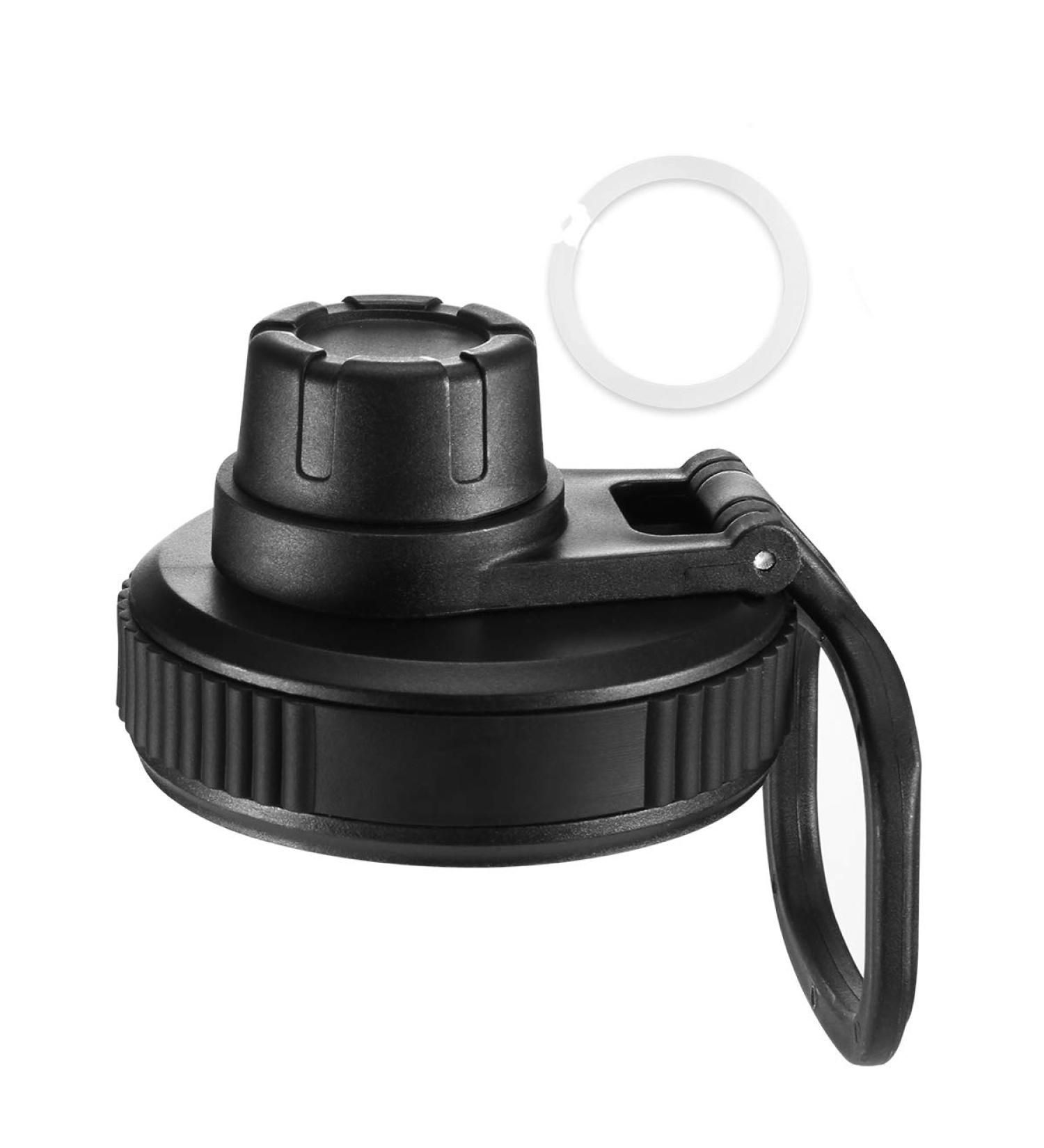 Hydro Flask Wide Mouth Spout Lid - Replacement Chug Lid with Big Handle - BPA-Free - Black - Buy Online on SooperMarket.com