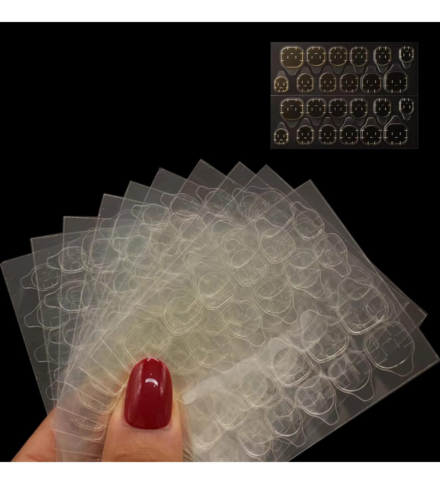 Tsathoggua 15 Sheets Double-Sided Nail Adhesive Stickers | Waterproof & Breathable | Super Sticky Glue Tabs for DIY Manicure - 360pcs - Buy Online on SooperMarket.com