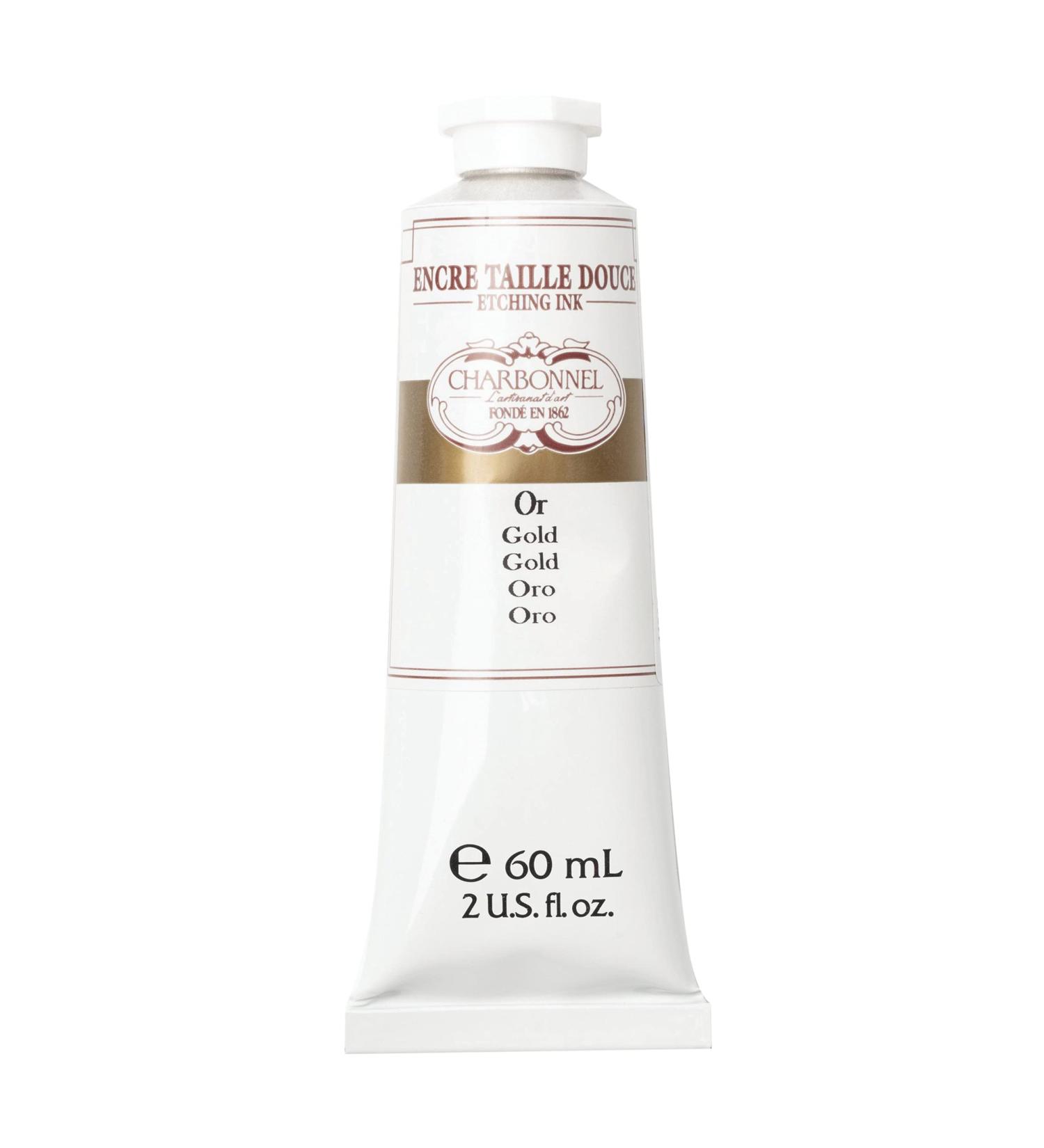 Charbonnel Etching Ink 60mL - Gold Metallic Printmaking Ink - Buy Online on SooperMarket.com