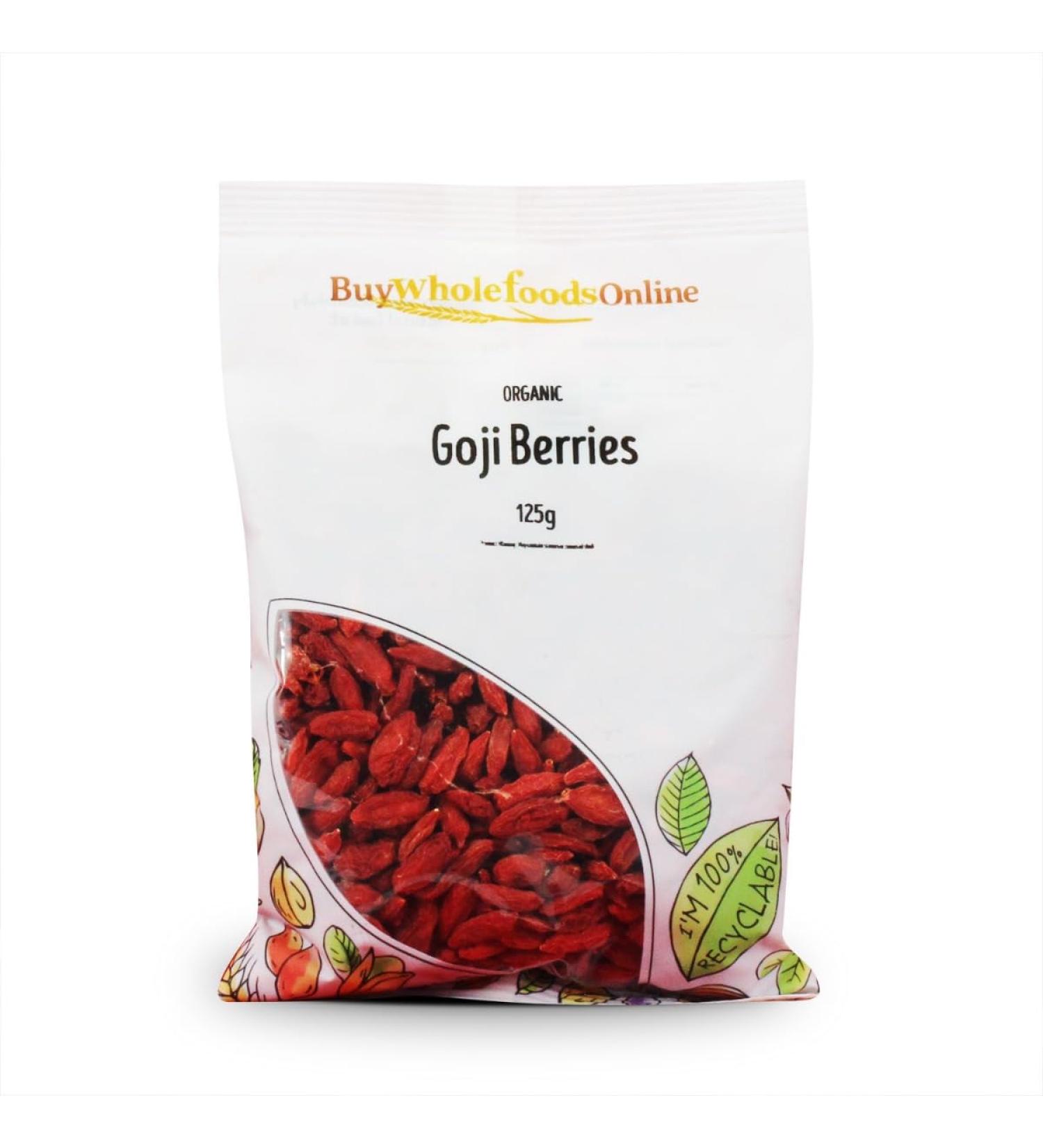 Organic Goji Berries 125g (BWFO) Small - Buy Online on SooperMarket.com