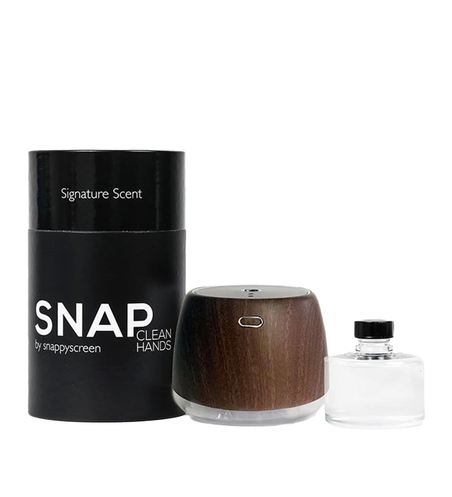SnappyScreen SNAP Wellness Touchless Mist Hand Sanitizer Device - Woodgrain + Eucalyptus Mint Cartridge - Buy Online on SooperMarket.com