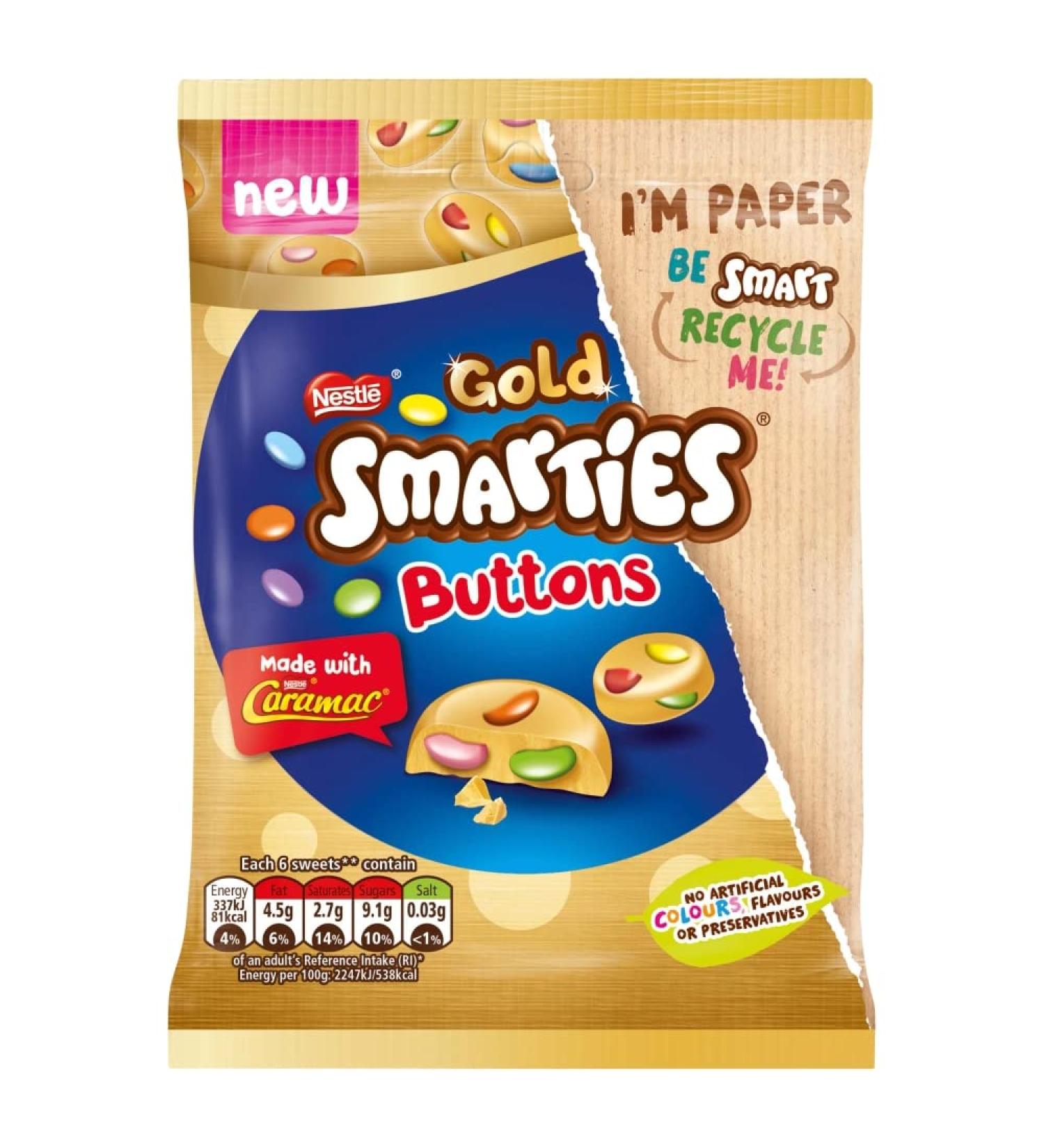 Smarties Buttons Gold 85g