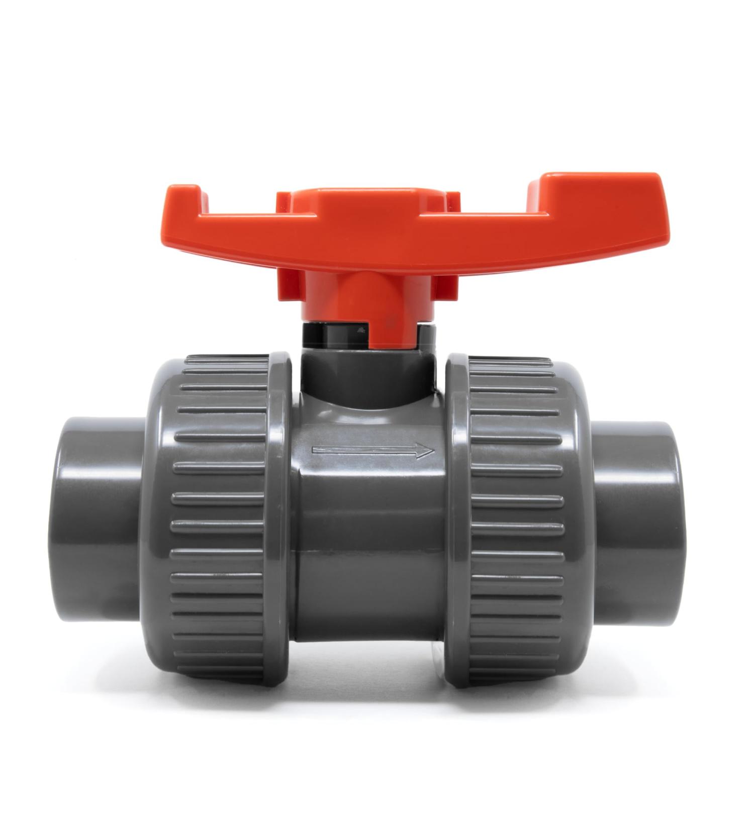 Buy VIALIA PVC Kugelhahn 32mm | Double Union Shut-Off Tap for Pool & Pond | Durable Adhesive Muffles for PVC Pipes - Buy Online on SooperMarket.com