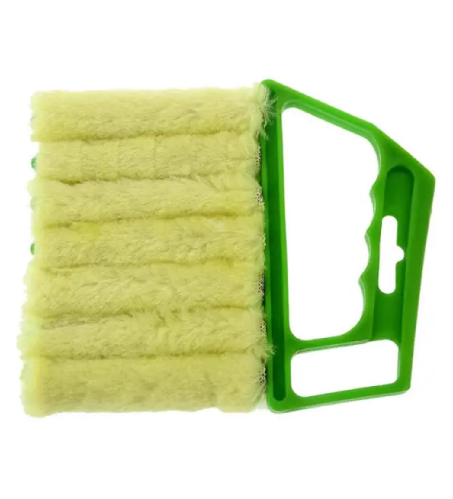 Cleaner Cloth Brushes Louver Curtain Cleaning Brush Vent Blinds Car Window Groove Shutter Duster Air Conditioner Cleaning Tool 1pc Green - Buy Online on SooperMarket.com