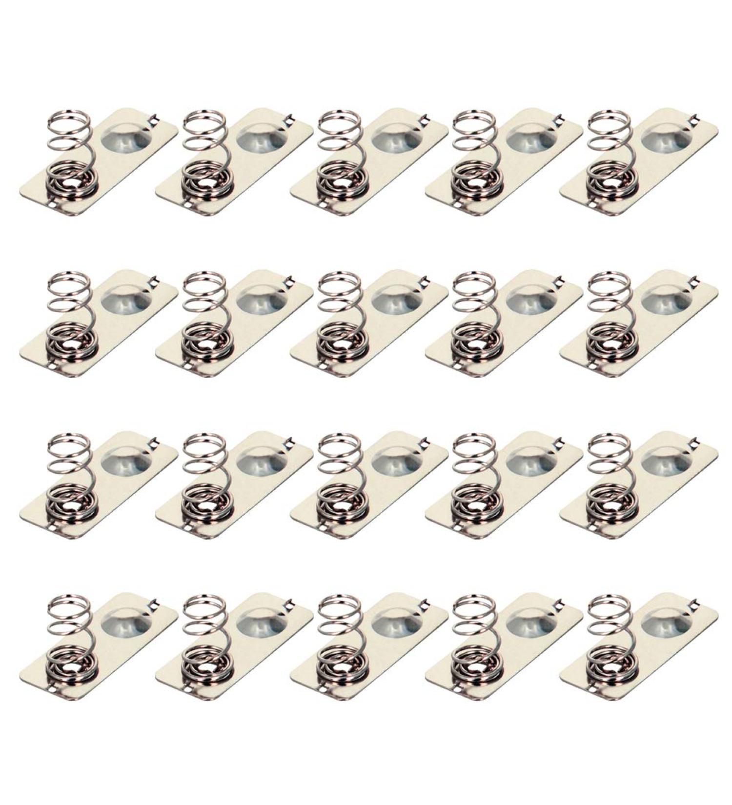 Buy Heyiarbeit 50pcs AAA Battery Spring Plate - Positive to Negative Conversion Contact 21mmx9mm - High Quality Nickel Plated - Ideal for Electronics Projects - Buy Online on SooperMarket.com