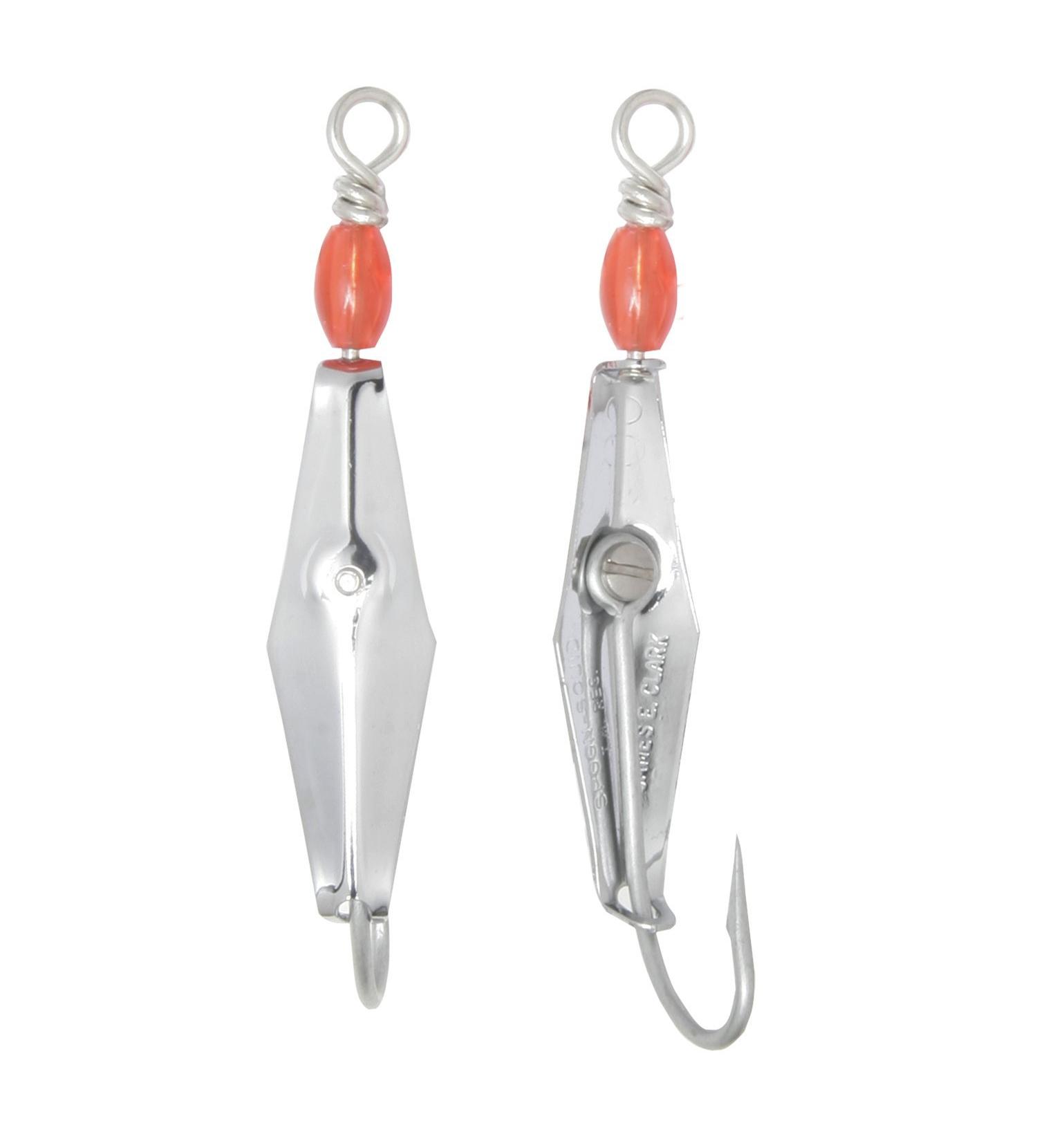 Clarkspoon 00-RBMS SS Hk 2-Inch 2/0, Red