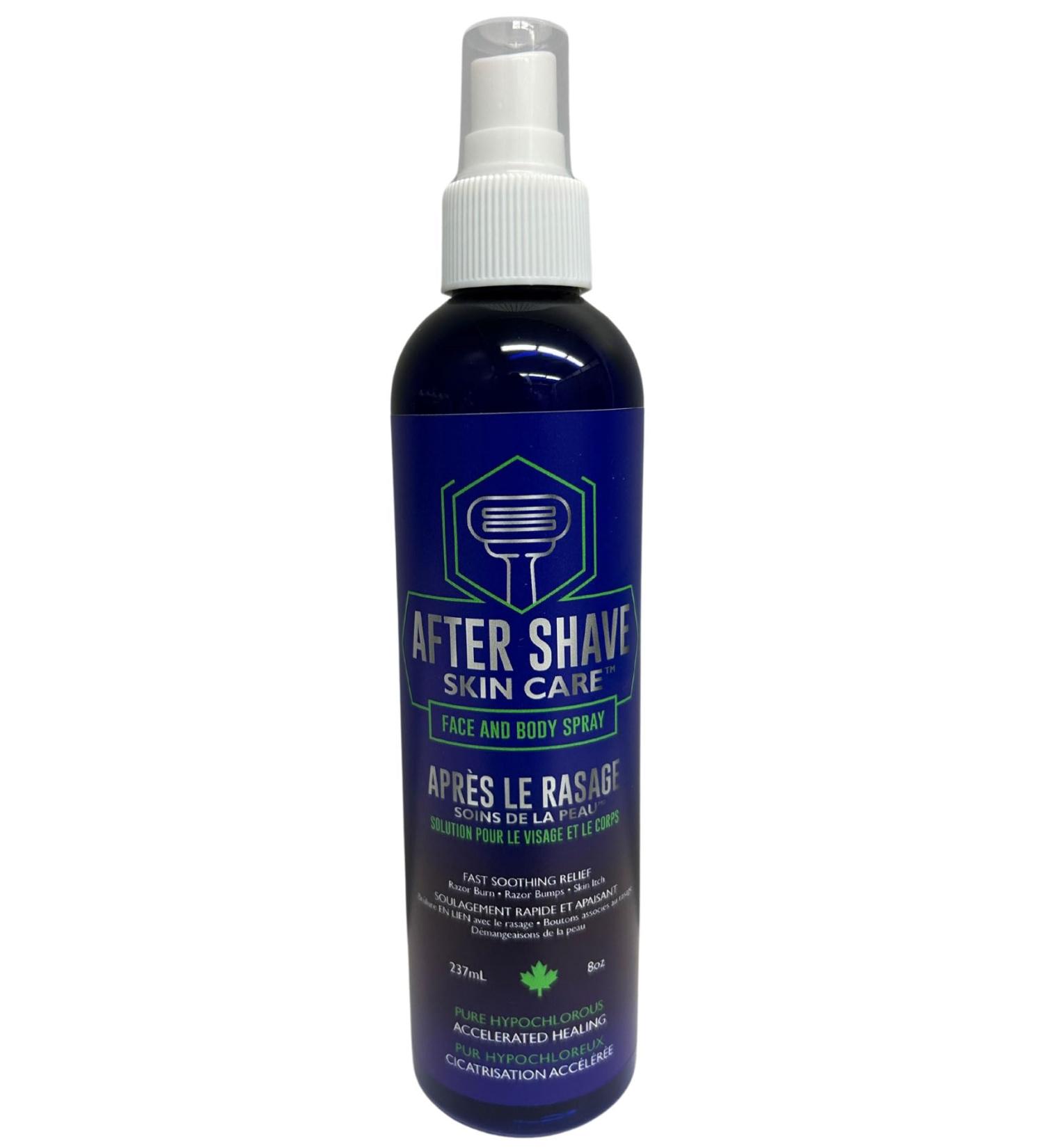 Aftershave for Men & Women - Protective & Moisturizing - Made with Hypochlorous Acid - After Shave Spray for Sensitive Skin Face & Body - Helps Eliminate Razor Burns & Bumps - No Alcohol - 237ml - Buy Online on SooperMarket.com