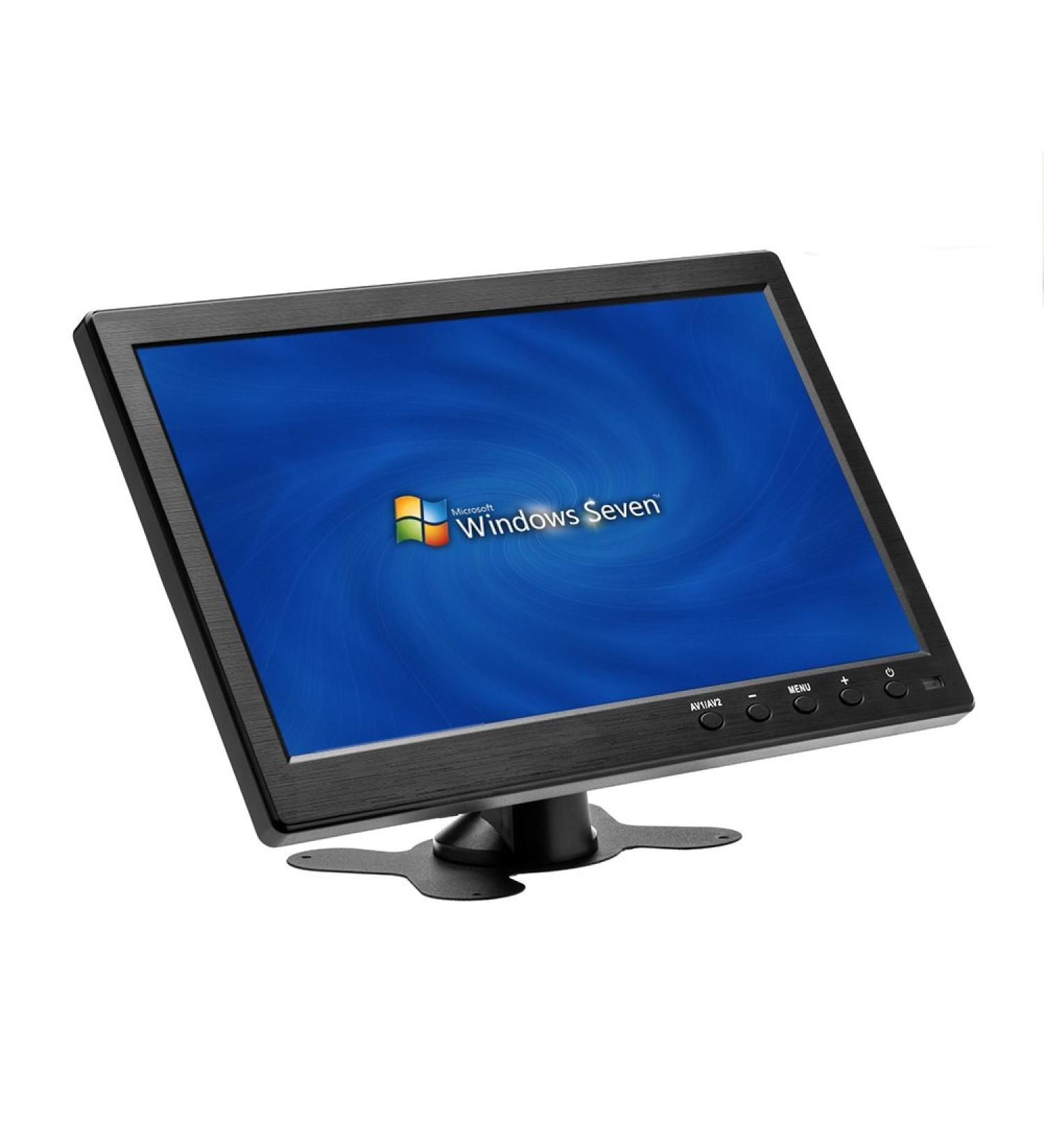 Hikity 10 Inch Portable HDMI Monitor with BNC, VGA, HDMI Inputs - Built-in Speakers for PC, CCTV, Security Camera - Remote Control - Ideal for Raspberry Pi & X-Box - Buy Online on SooperMarket.com