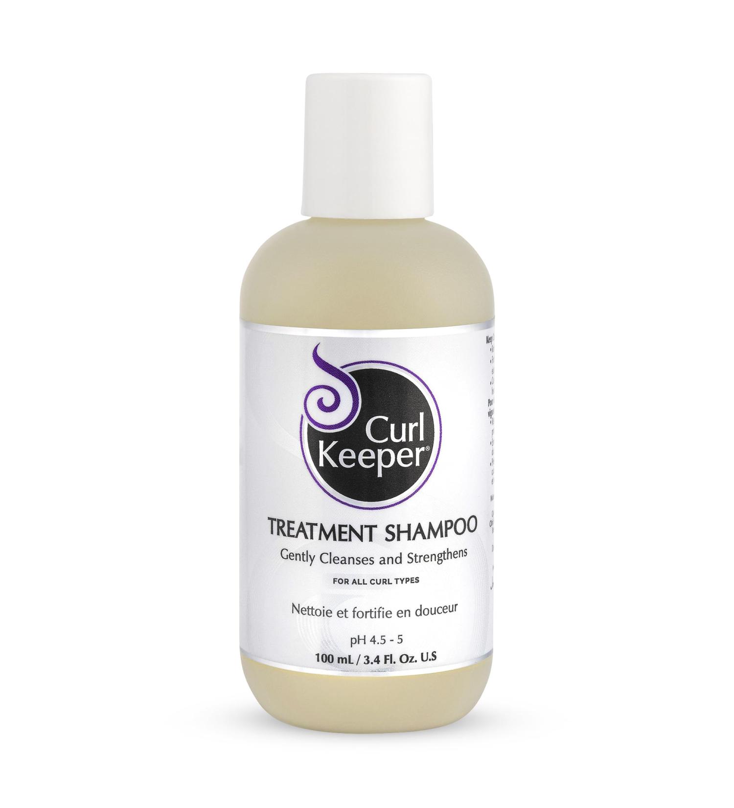 Curl Keeper Treatment Shampoo for Curly Hair - Sulfate-Free Daily Cleanser Strengthens & Restores Curls - 3 Fl Oz - Buy Online on SooperMarket.com